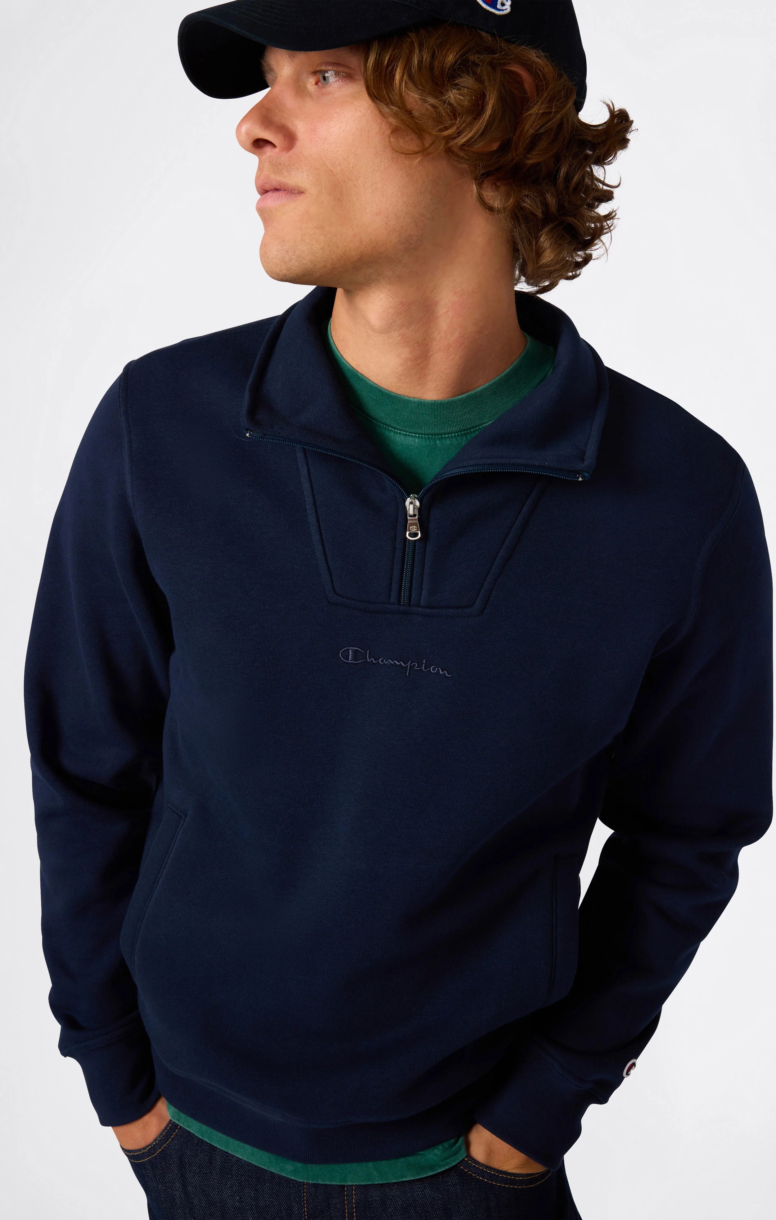 Men’s Half Zip Fleece Sweatshirt Icons - Image 5