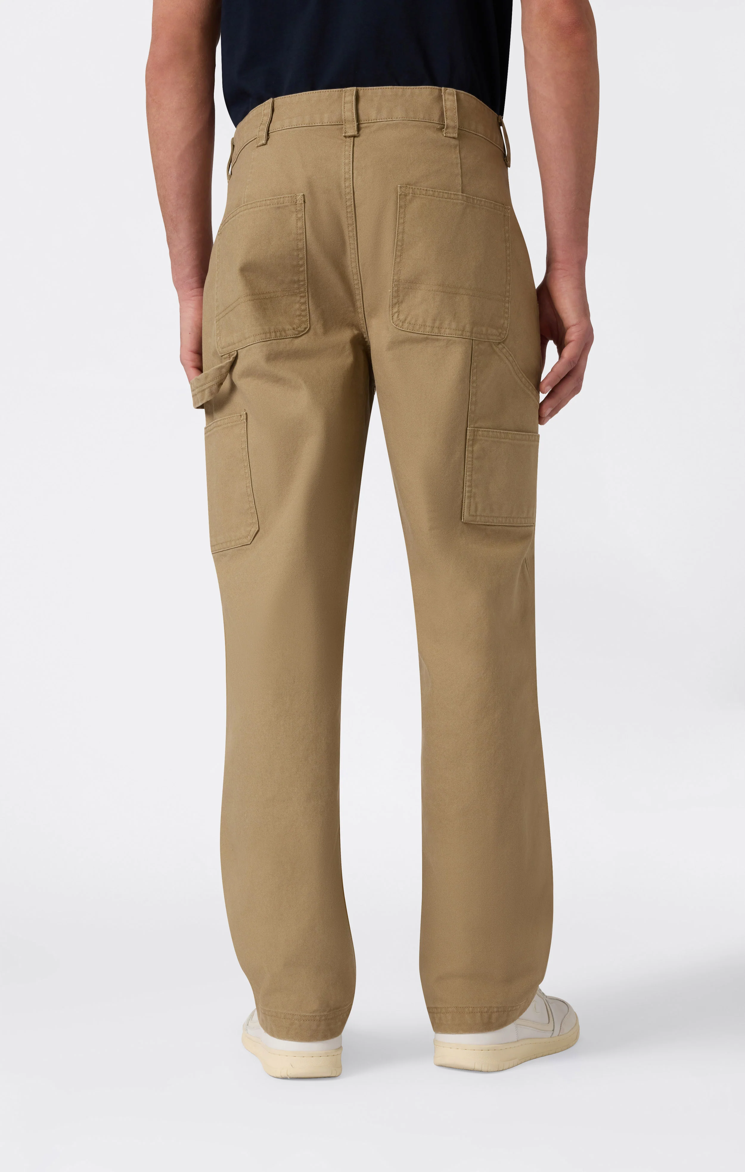 Men’s Heavy Cotton Canvas Cargo Pants Reverse Weave - Image 3