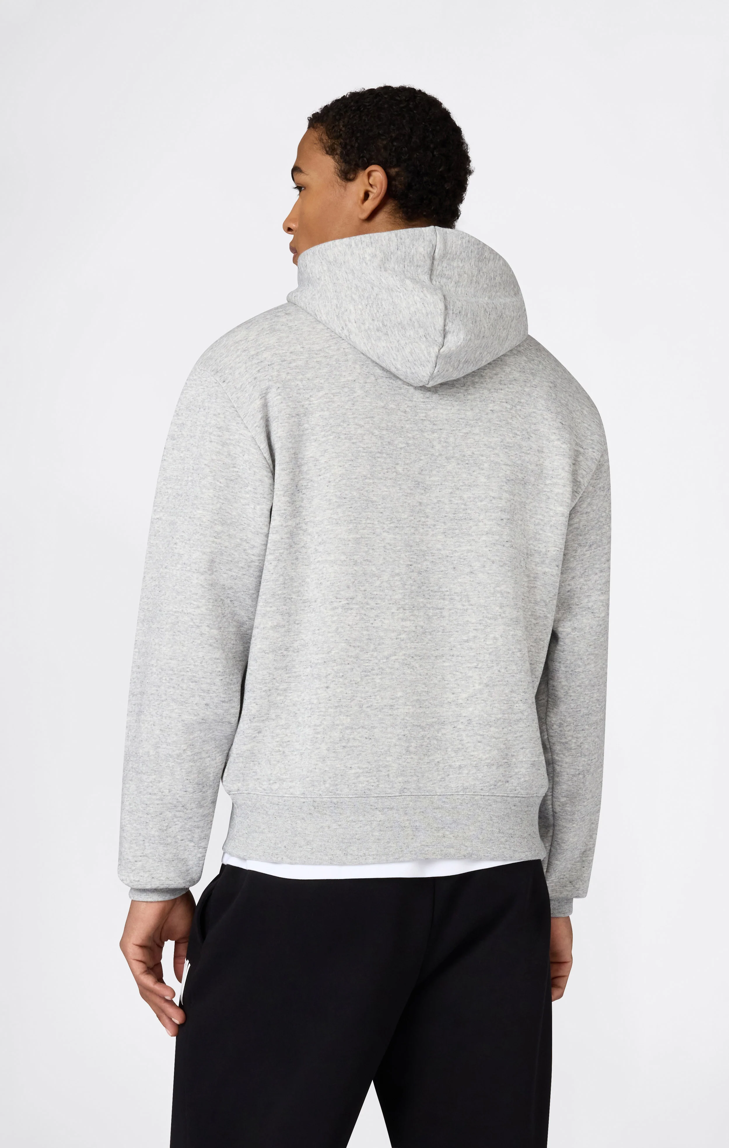 Men’s Hooded Sweatshirt With Brushed Interior And Puff Print Logo - Image 3