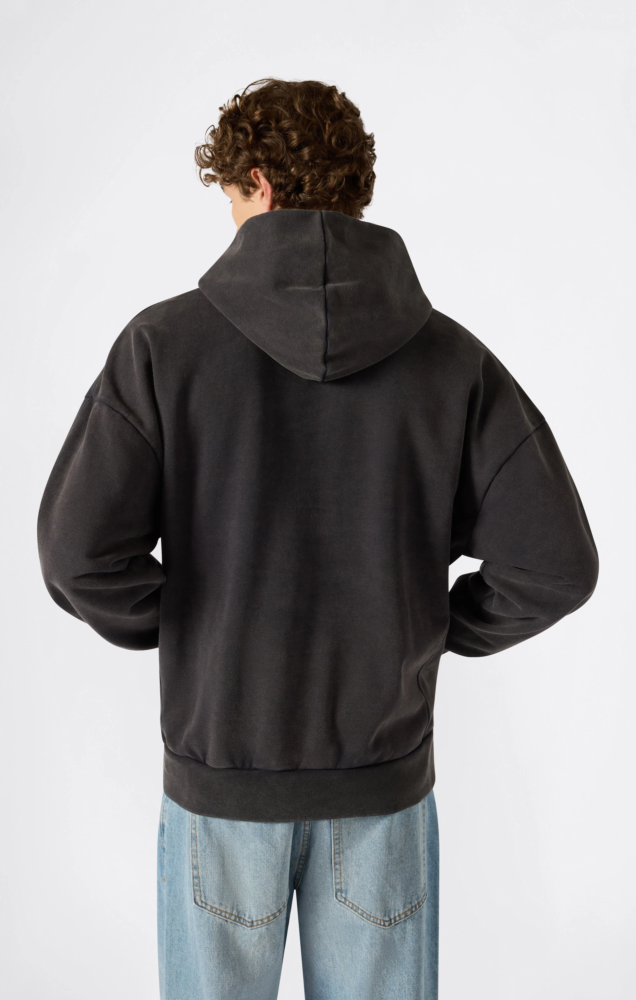 Men’s Hooded Sweatshirt with Washed Effect - Image 4