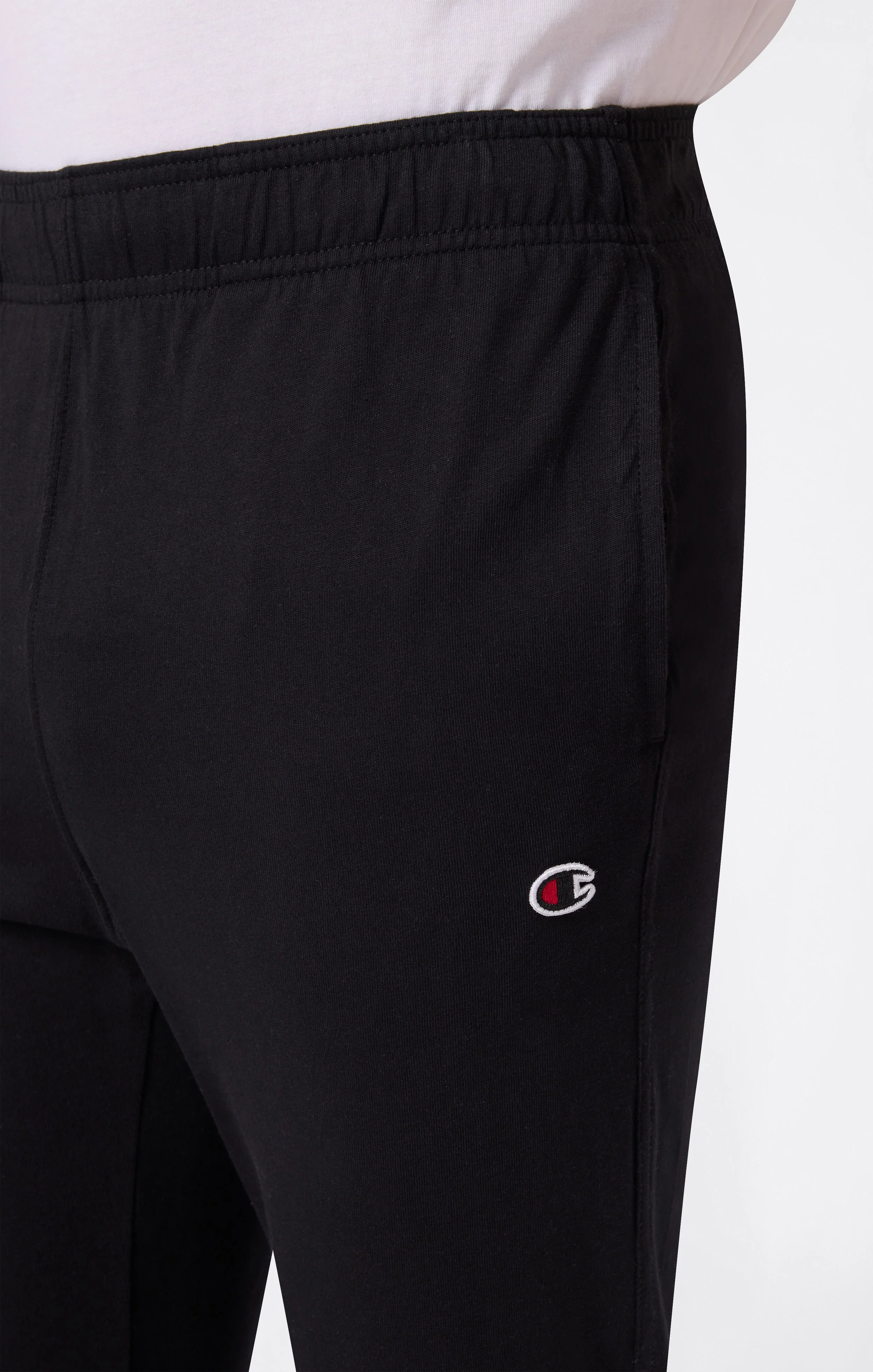 Men's Icons Slim Fit Rib Cuff Light Pants with Embroidered Logo - Image 3