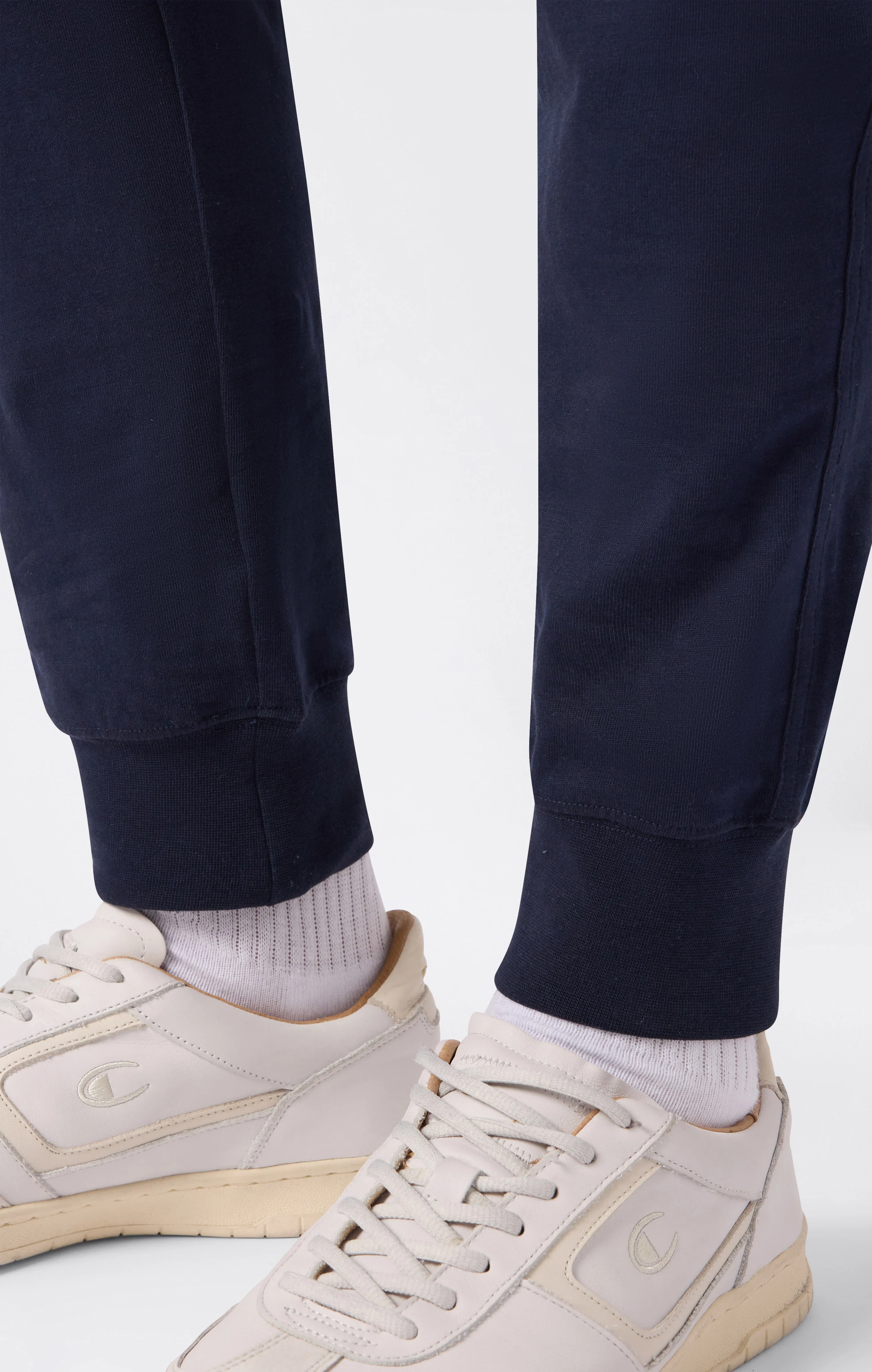 Men's Icons Slim Fit Rib Cuff Light Pants with Embroidered Logo - Image 3