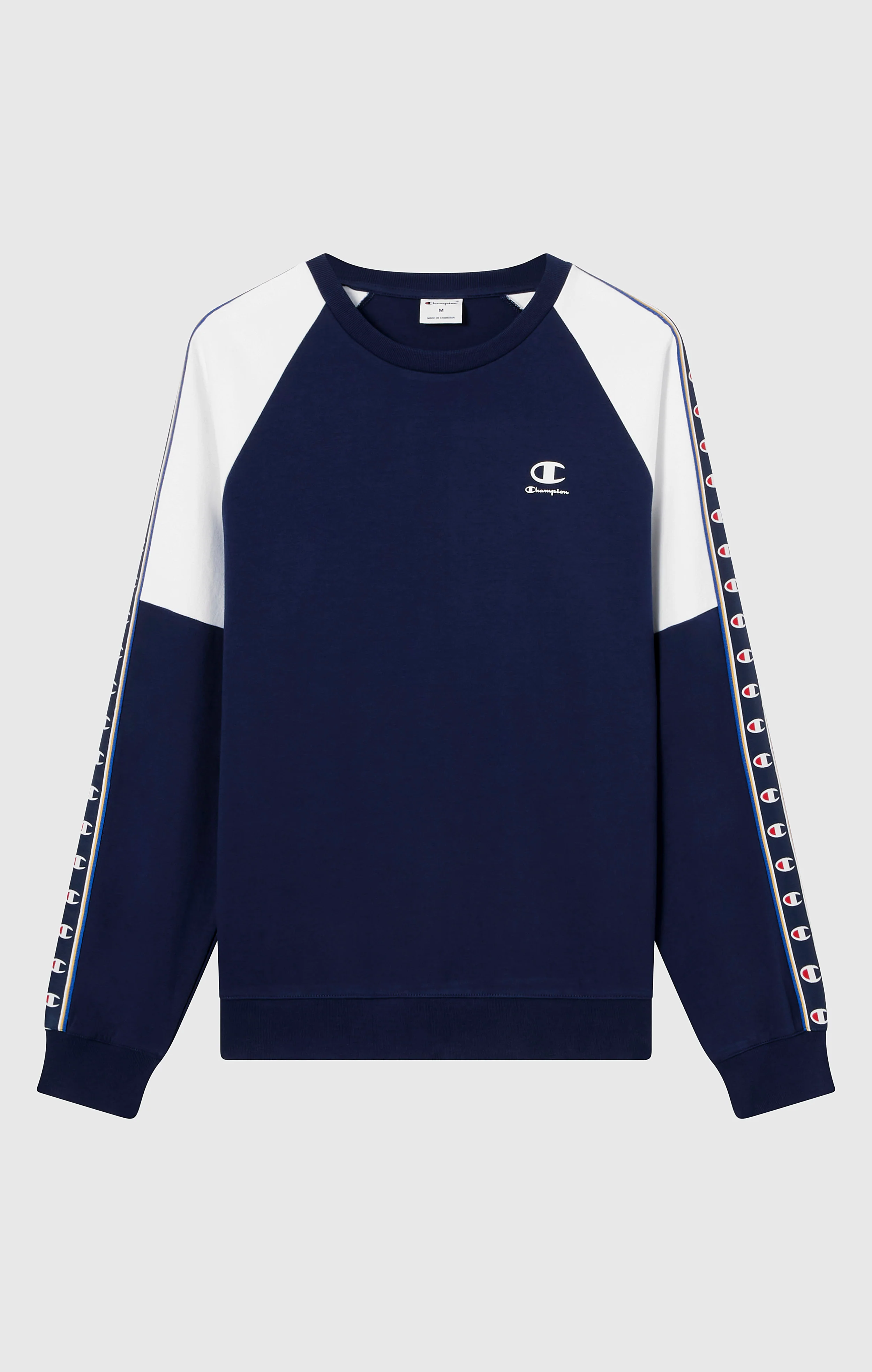 Men’s Interlock Tape Logo Crewneck Sweatshirt - Image 5