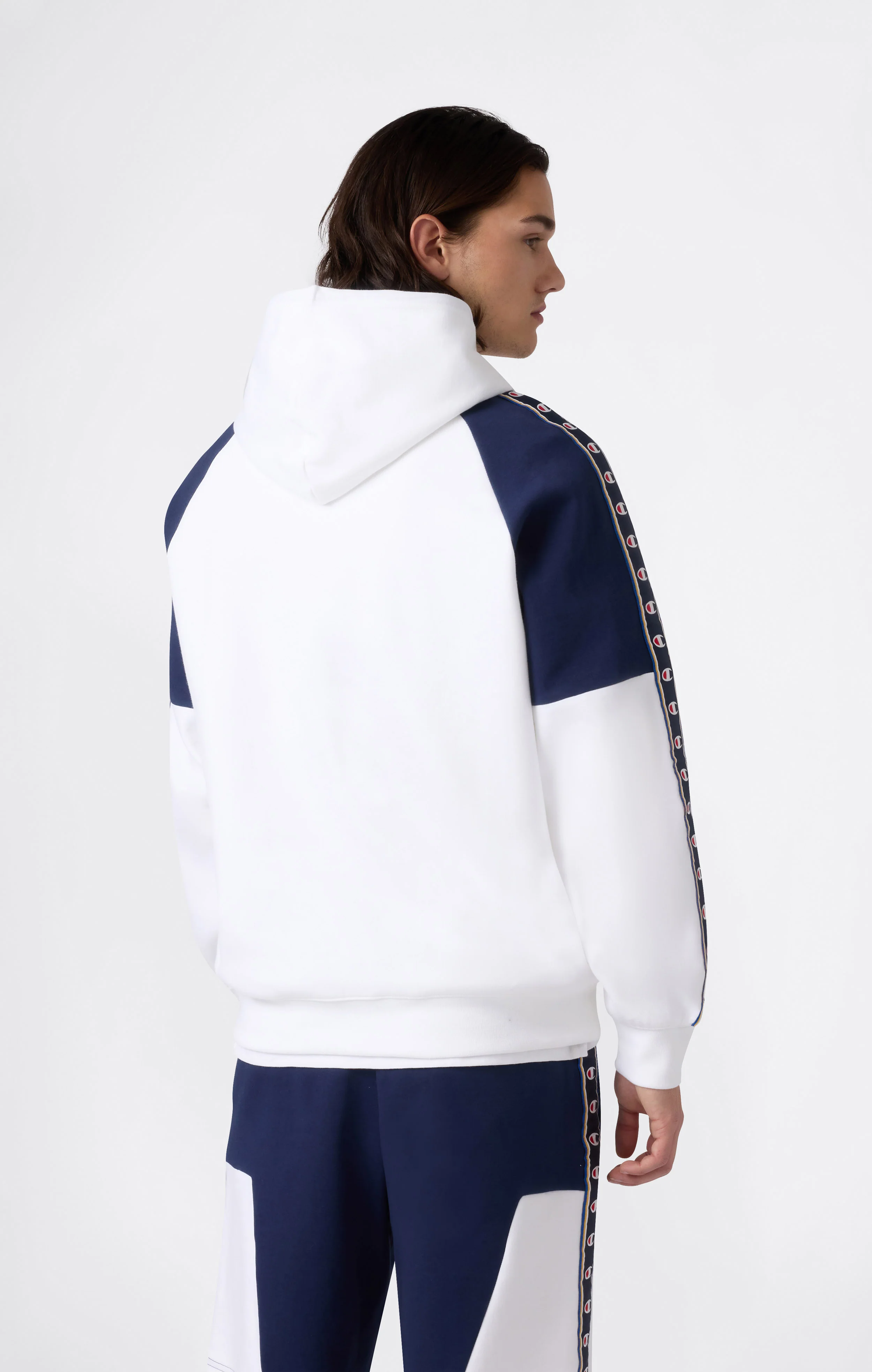 Men’s Interlock Tape Logo Hooded Sweatshirt - Image 2