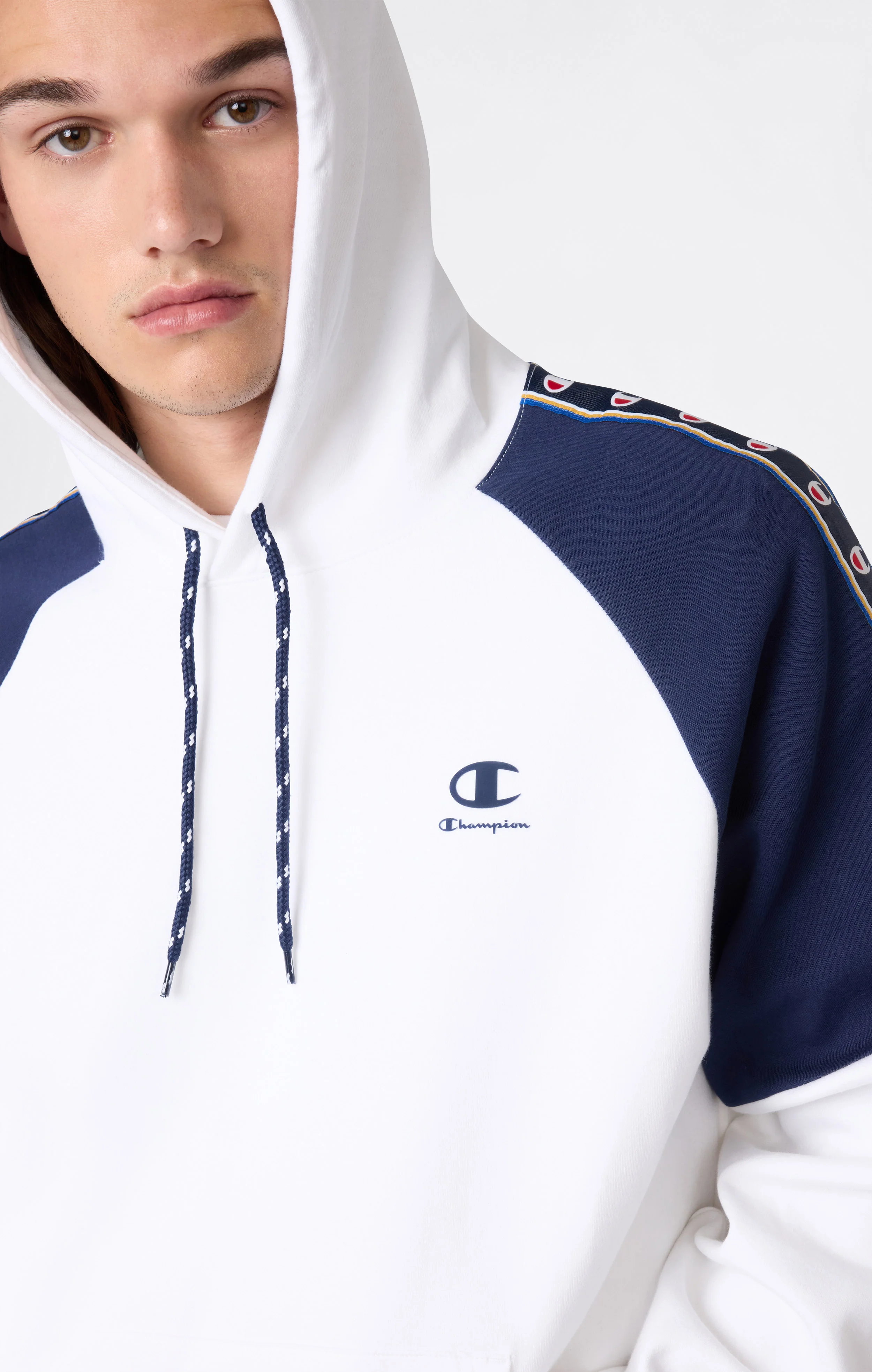 Men’s Interlock Tape Logo Hooded Sweatshirt - Image 4