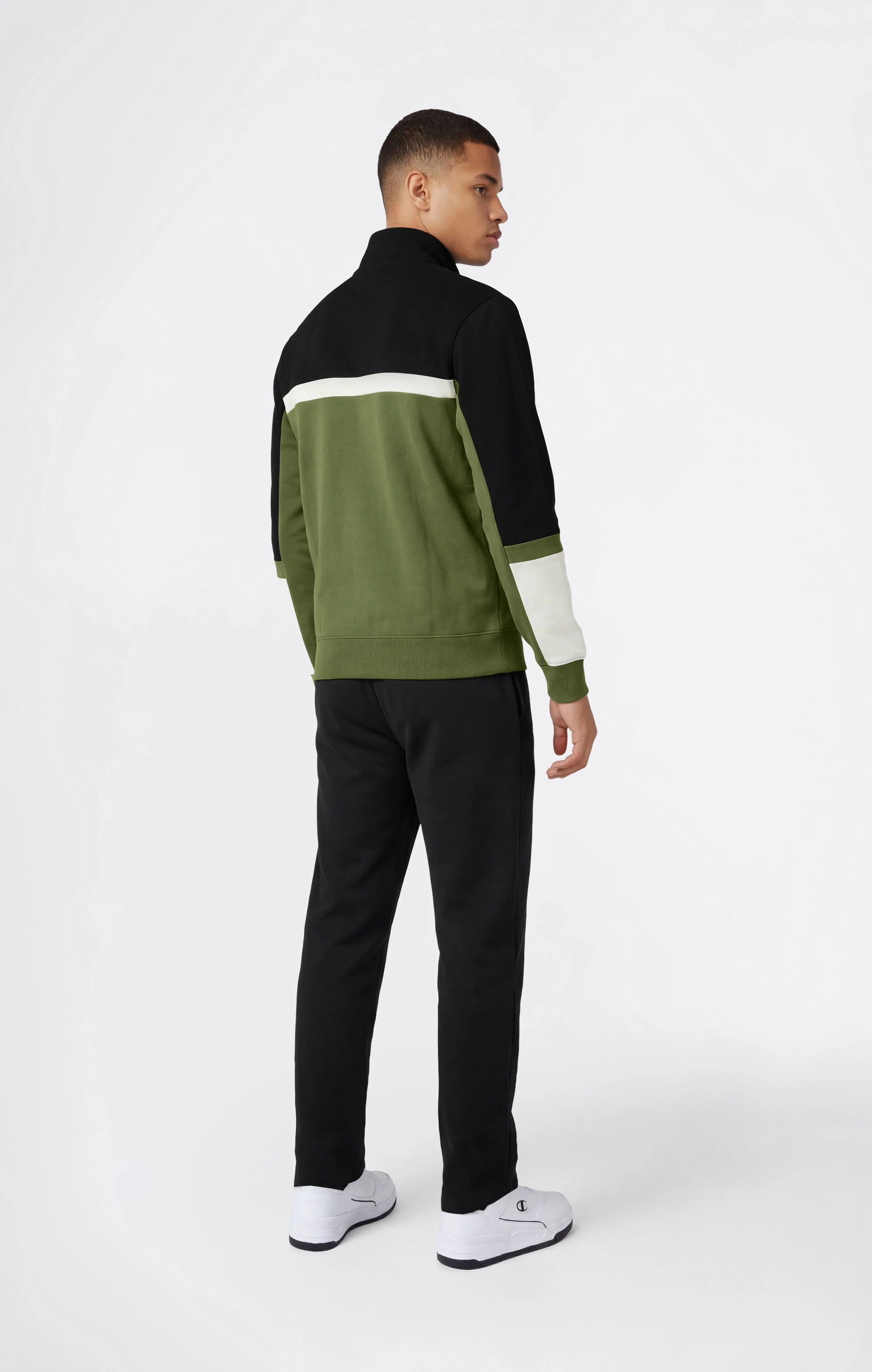 Men’s Lightweight Color Block Full Zip Tracksuit - Image 3