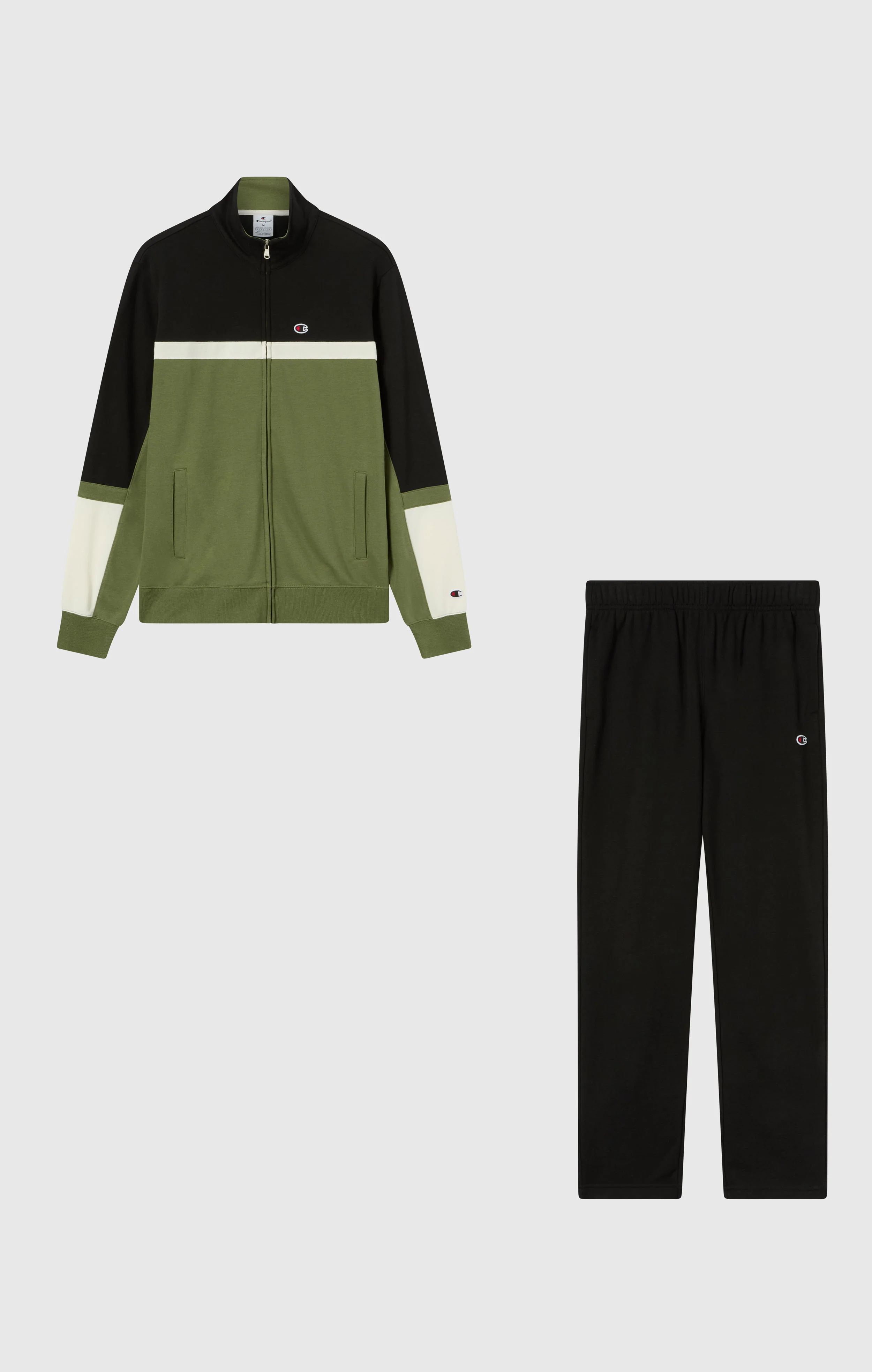 Men’s Lightweight Color Block Full Zip Tracksuit - Image 5