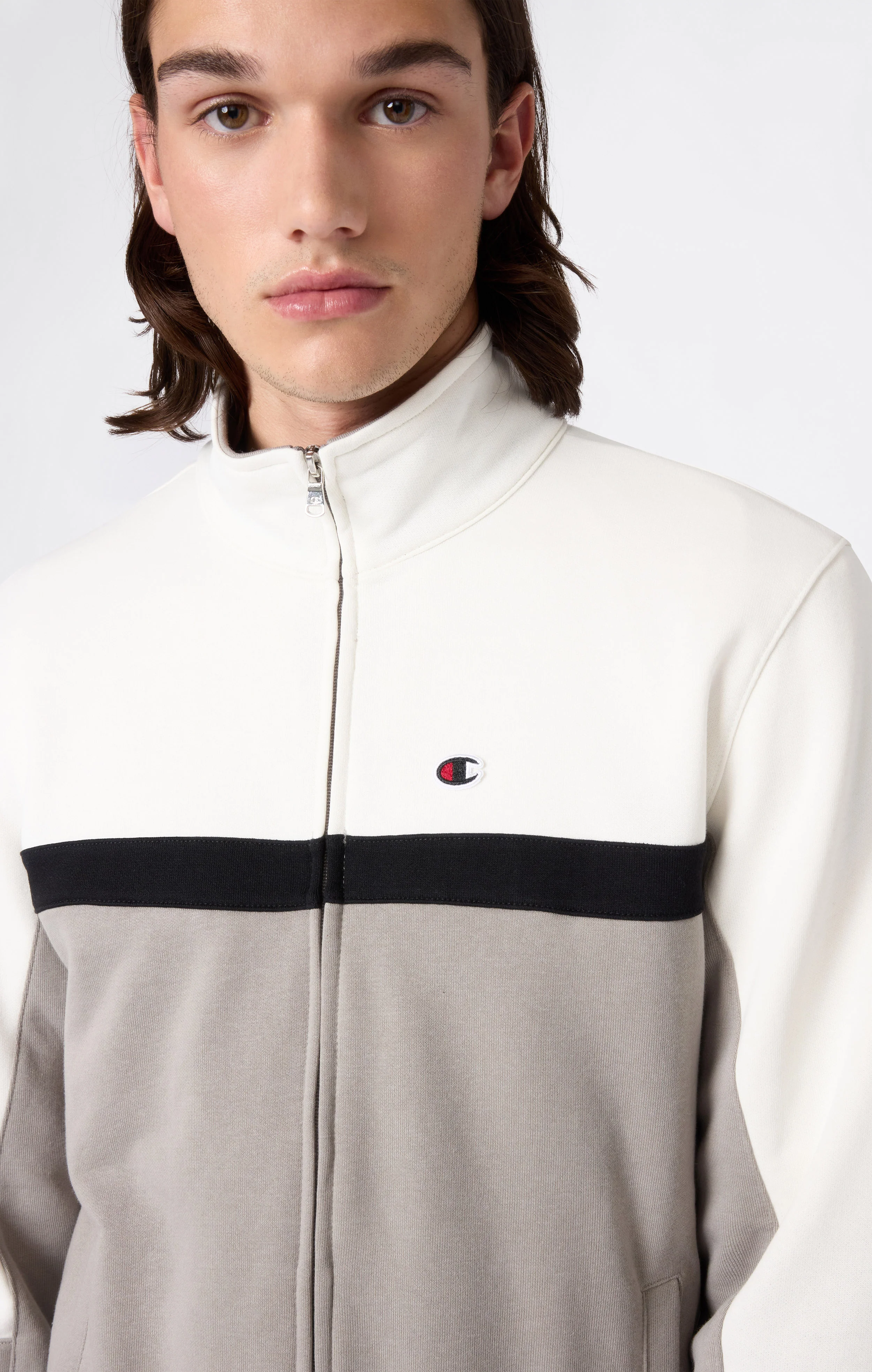Men’s Lightweight Color Block Full Zip Tracksuit - Image 2
