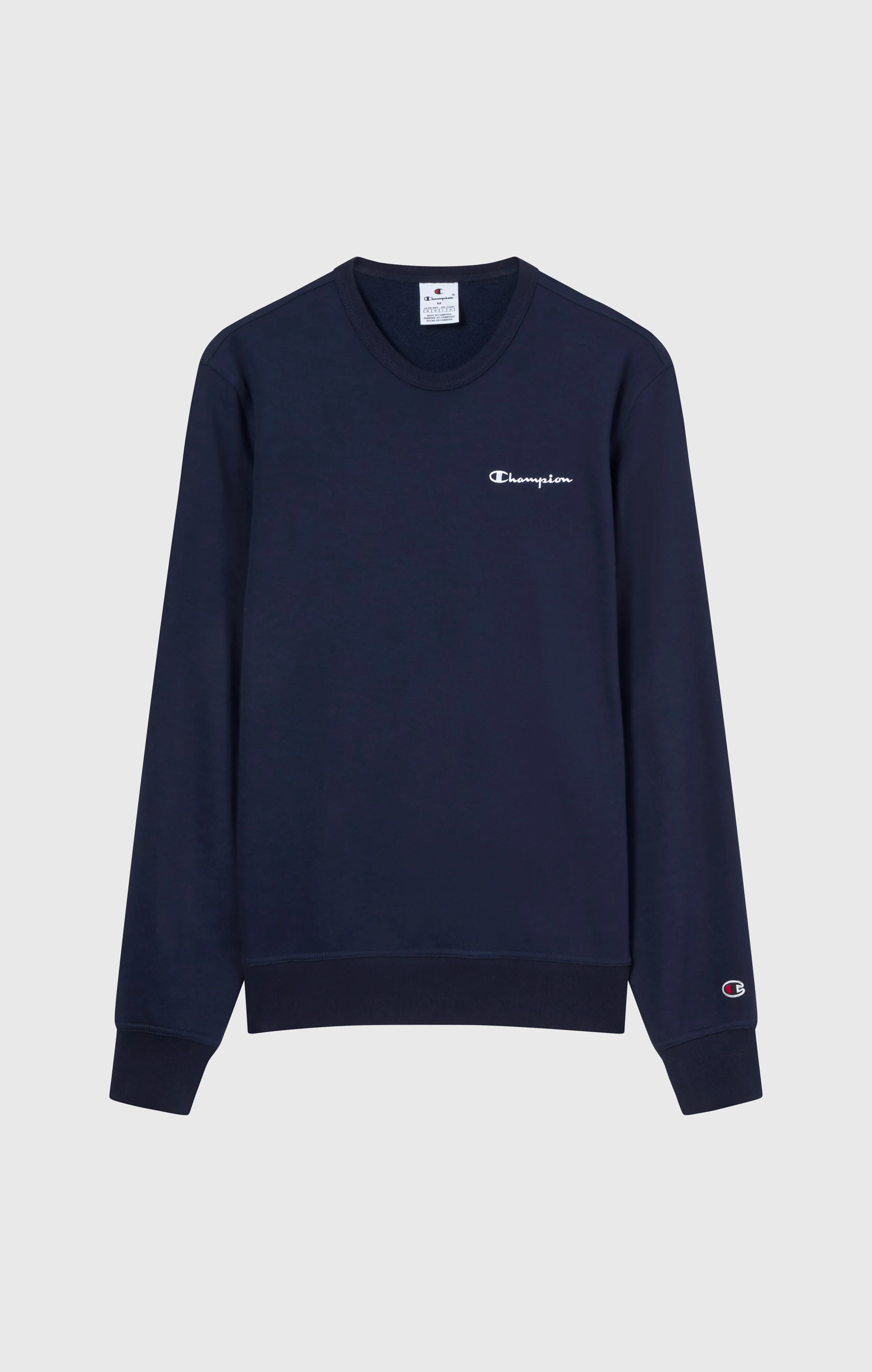 Men’s Lightweight Crewneck Sweatshirt with Embroidered Logo Icons - Image 5