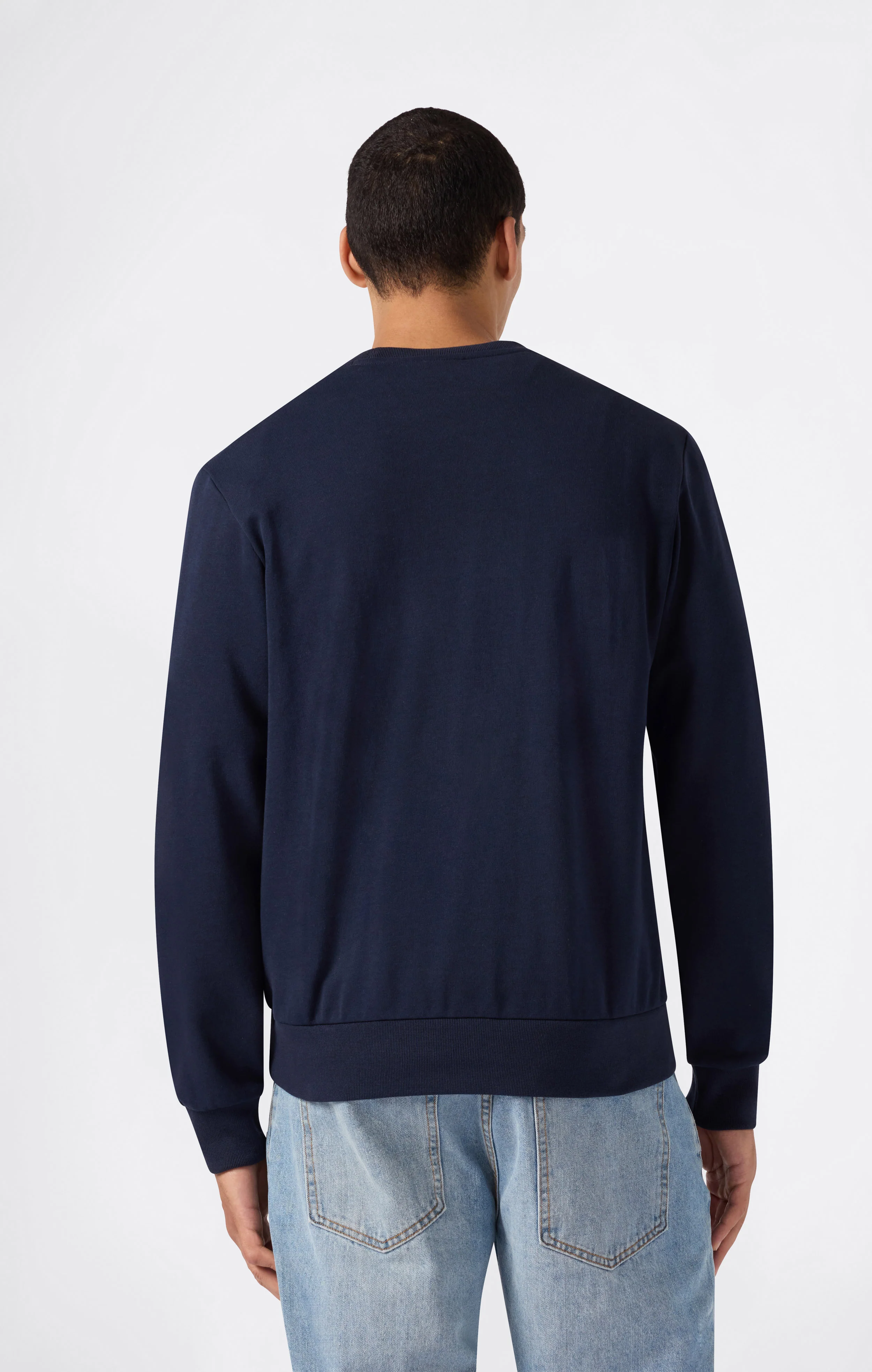 Men’s Lightweight Crewneck Sweatshirt with Maxi Printed Logo - Image 4