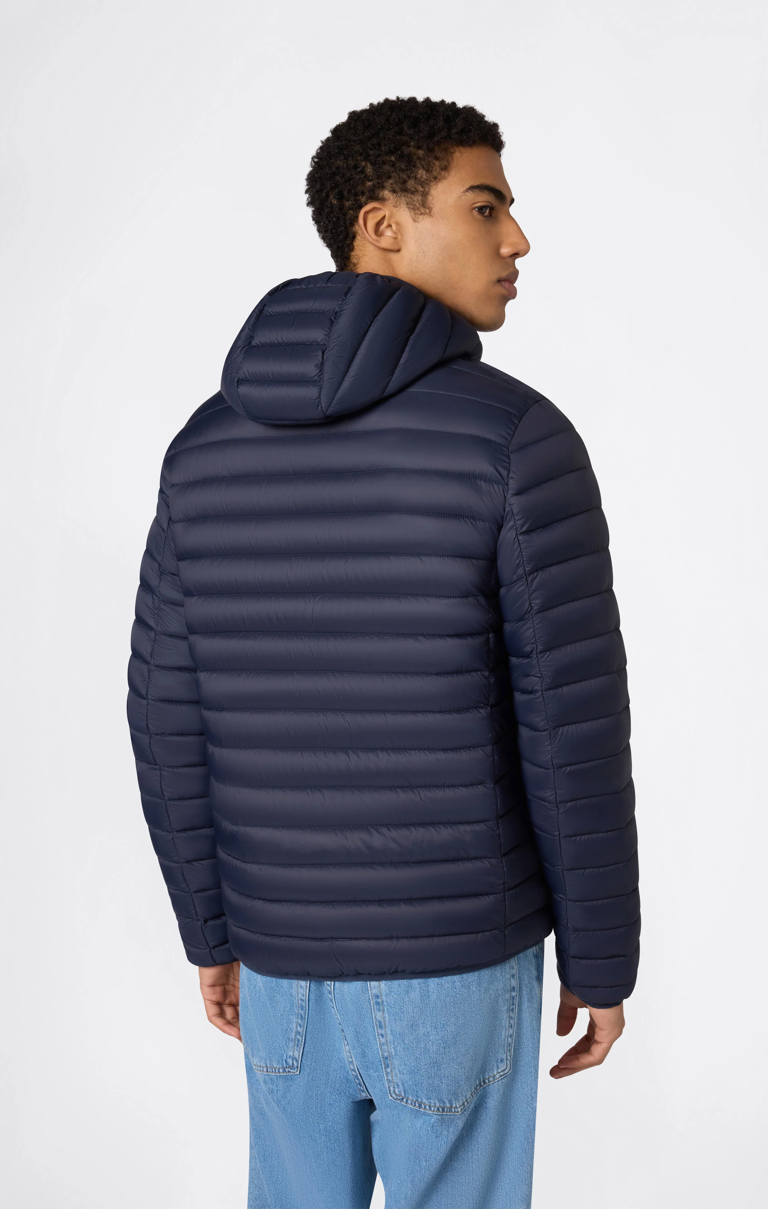 Men’s Lightweight Hooded Padded Jacket with Full Zip - Image 4
