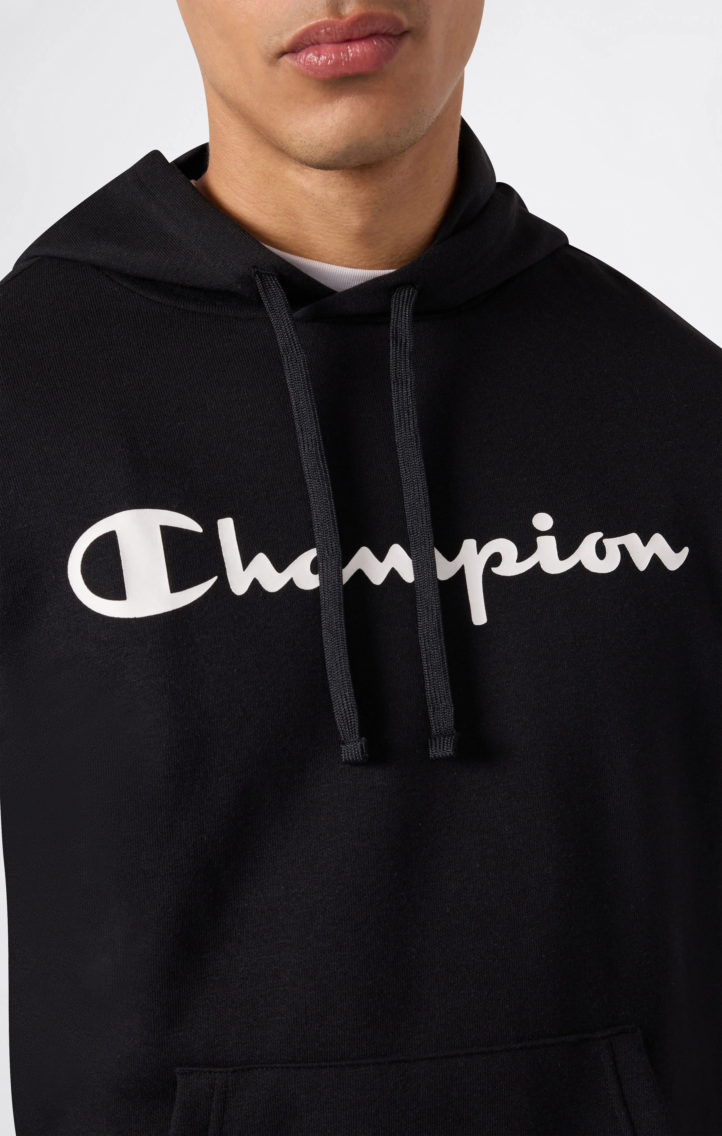 Men’s Lightweight Hooded Sweatshirt with Maxi Printed Logo - Image 4