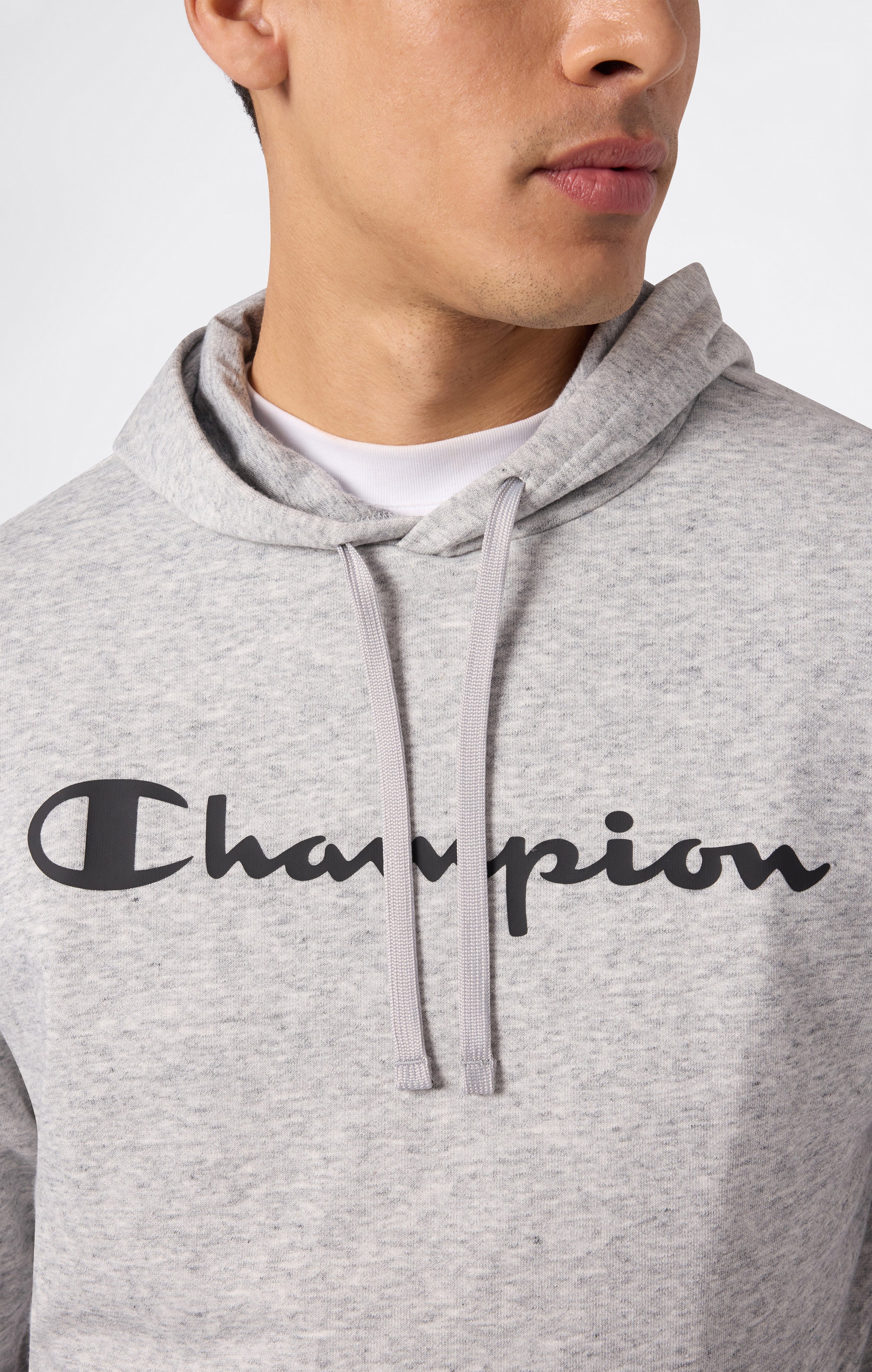 Men’s Lightweight Hooded Sweatshirt with Maxi Printed Logo - Image 4