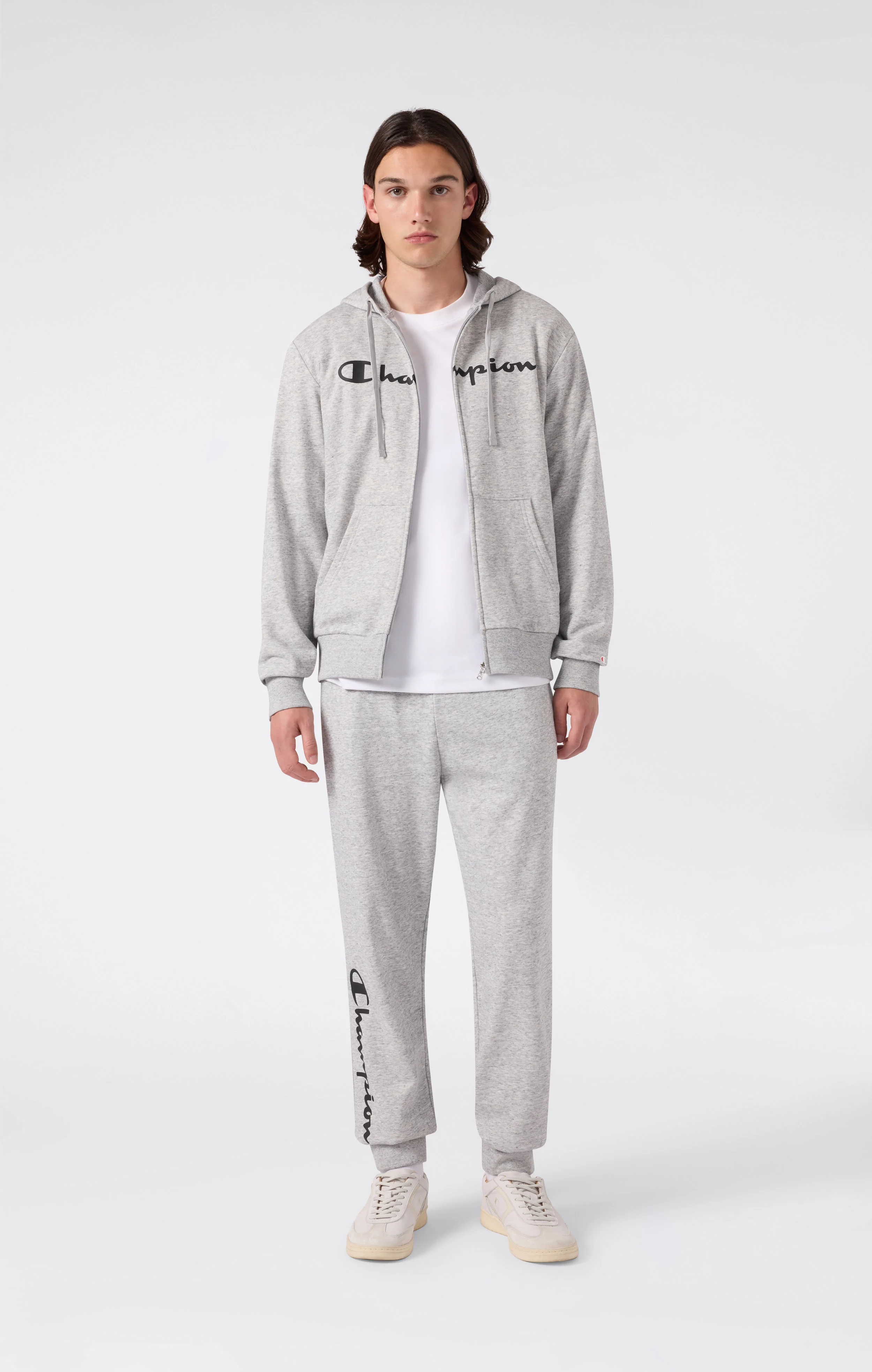 Men’s Lightweight Jogger Pants with Rib Cuffs and Maxi Printed Logo - Image 2