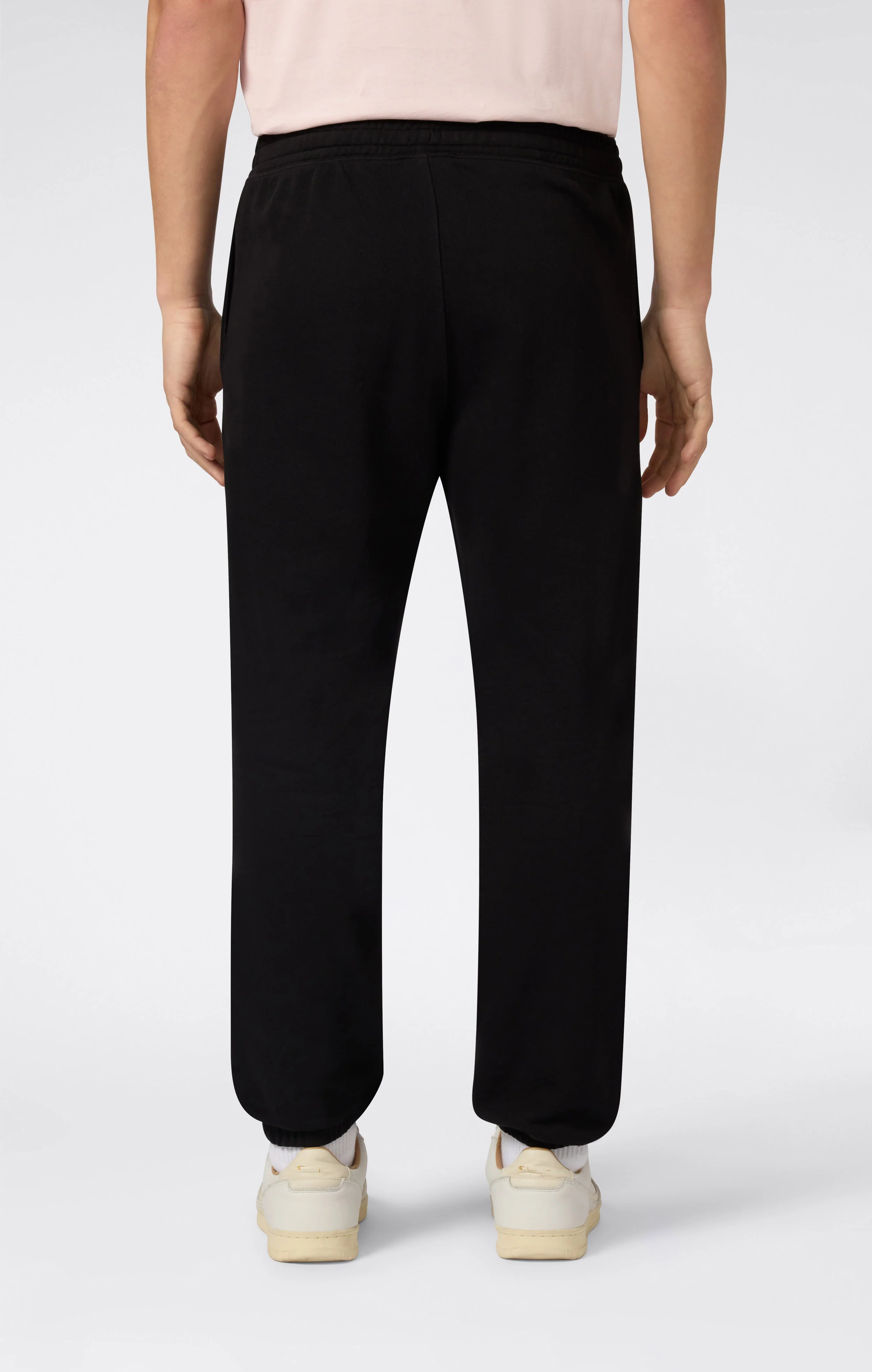 Men’s Lightweight Pants with Elastic Cuffs and Tonal Maxi Embroidered Logo Icons - Image 4