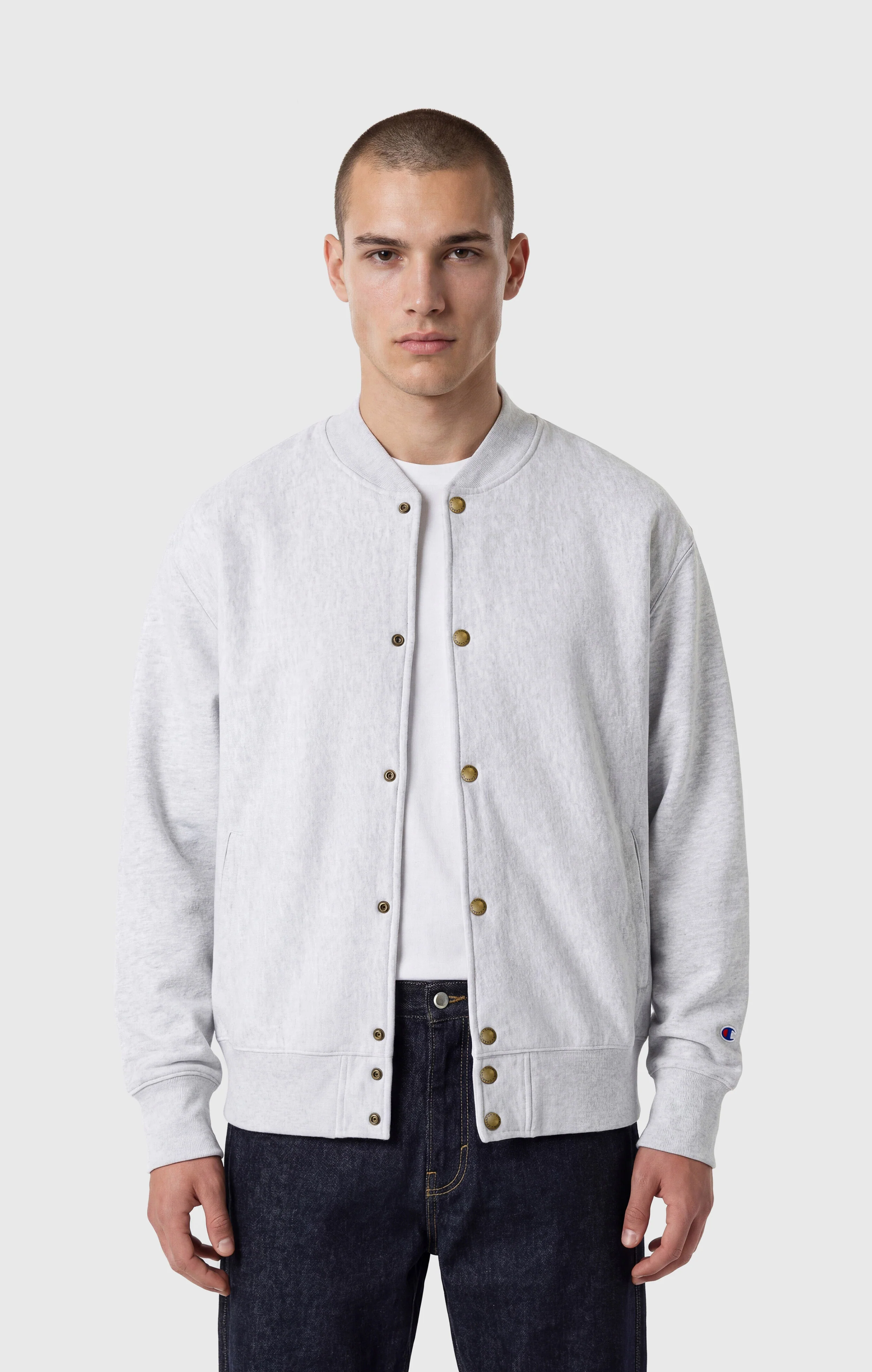 Men’s Lightweight Reverse Weave Bomber Sweatshirt