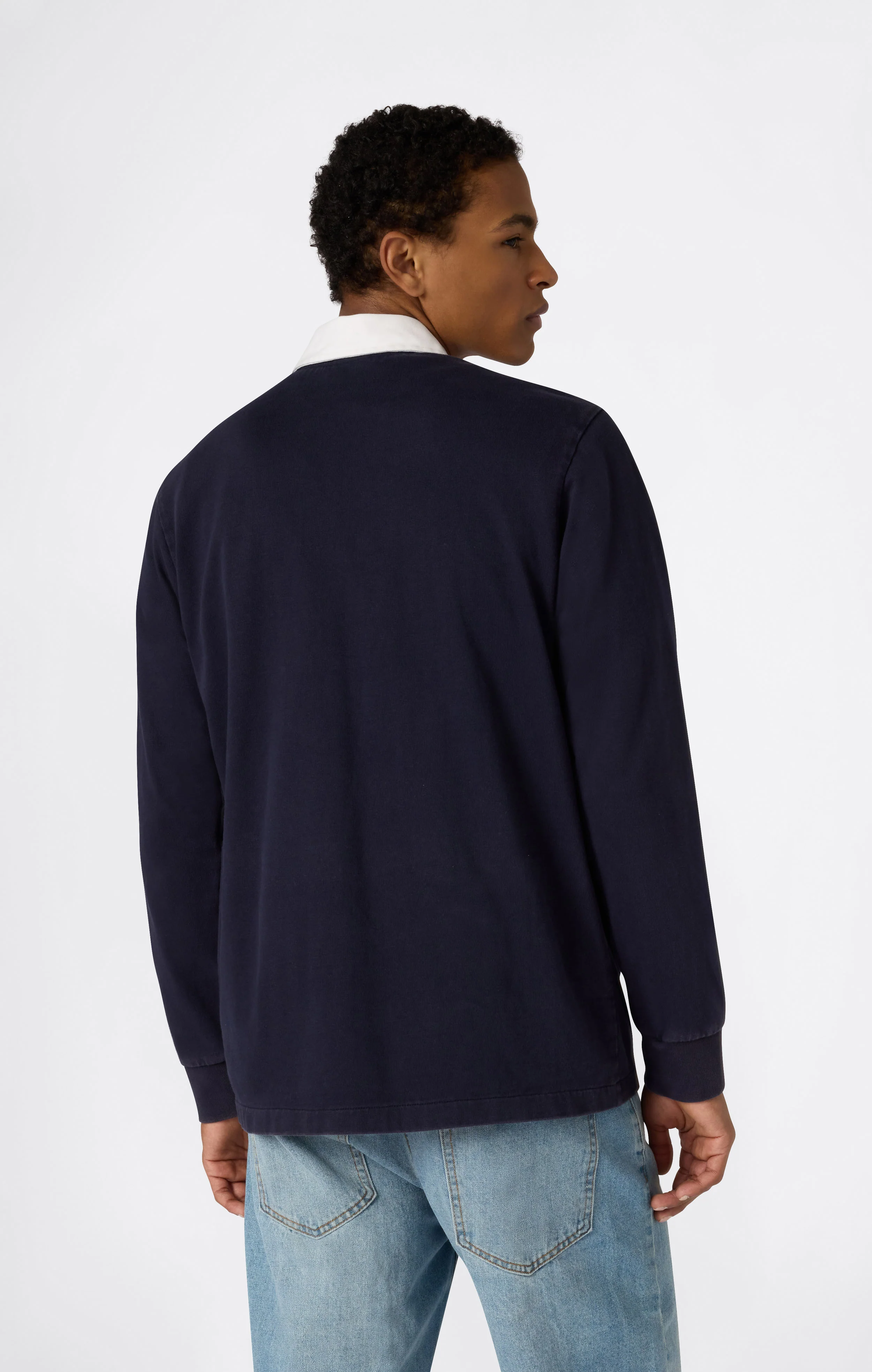 Men’s Long Sleeve Half Zip Polo Shirt Time Capsule - Image 3
