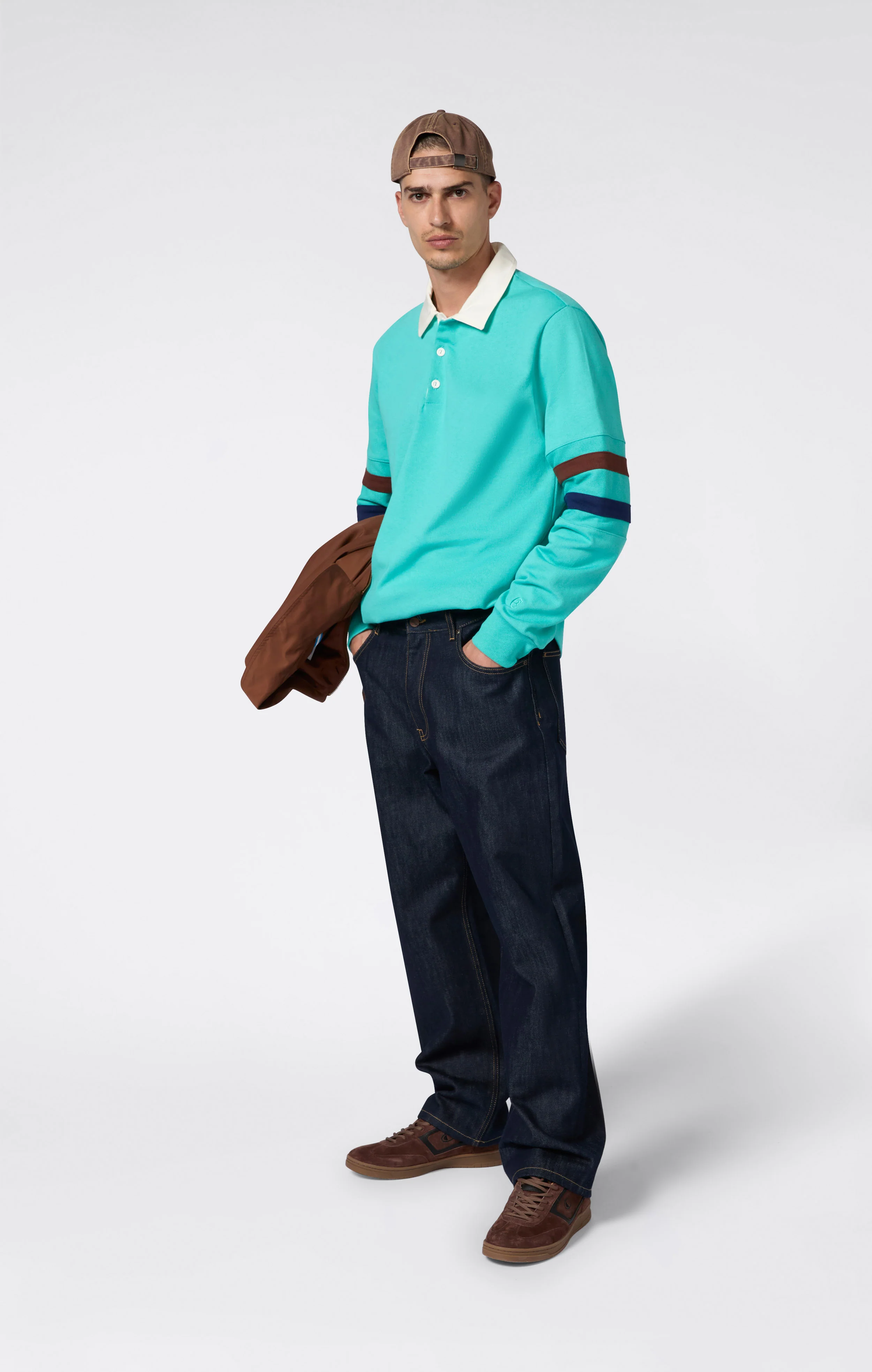 Men’s Long Sleeve Polo Index & Archives Island Trees - Image 2