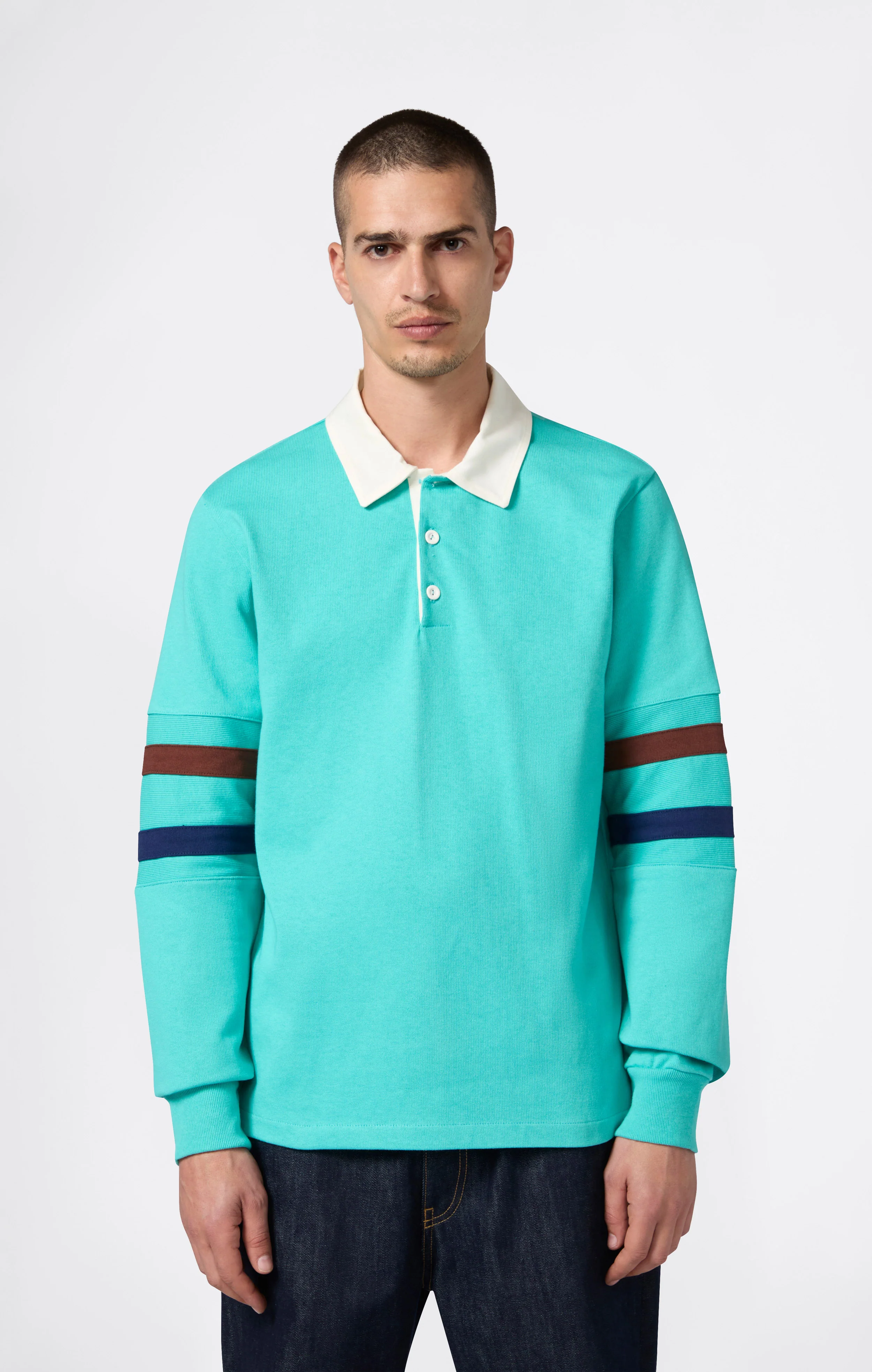 Men’s Long Sleeve Polo Index & Archives Island Trees - Image 3