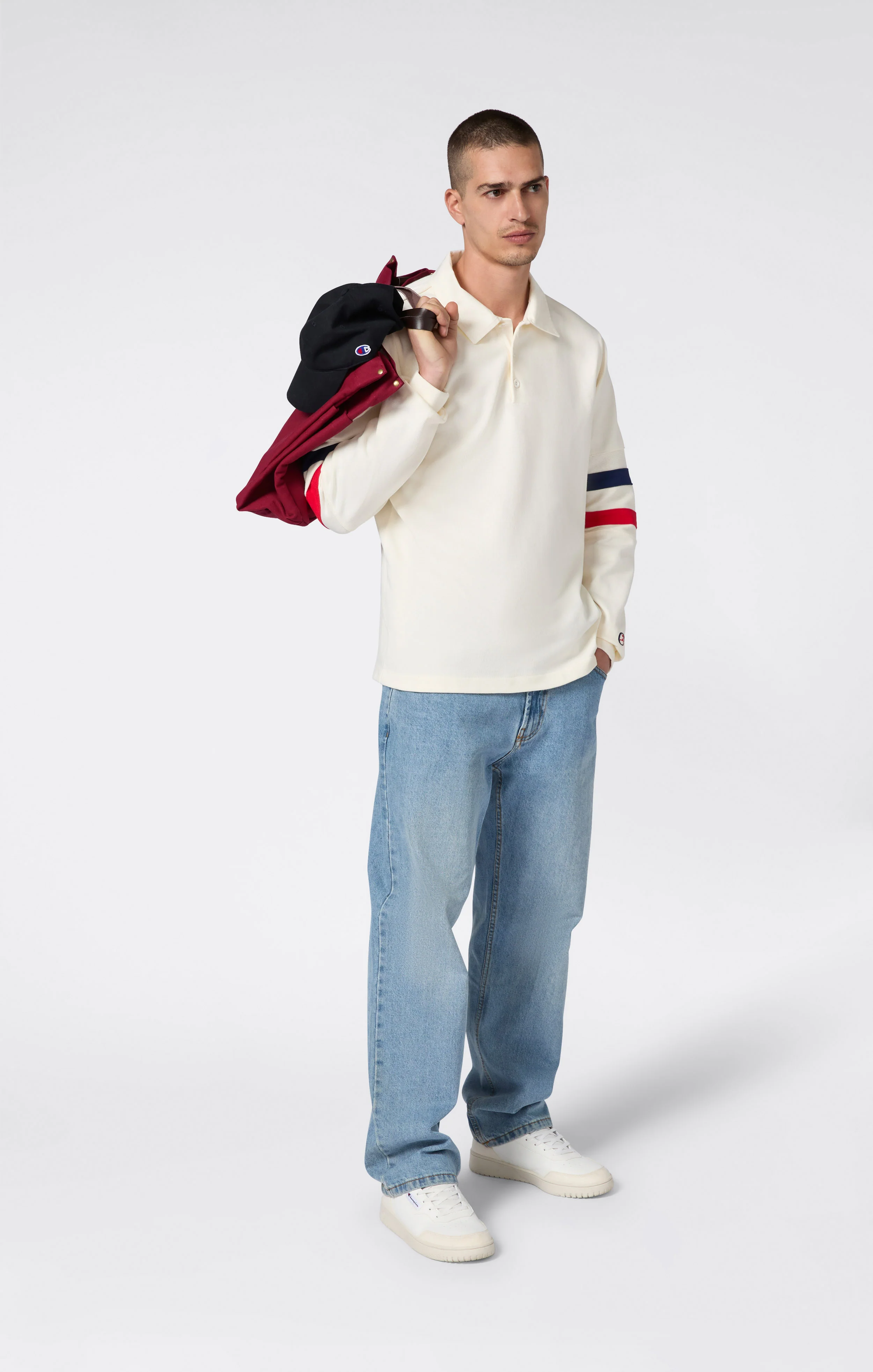 Men’s Long Sleeve Polo Index & Archives Island Trees - Image 4