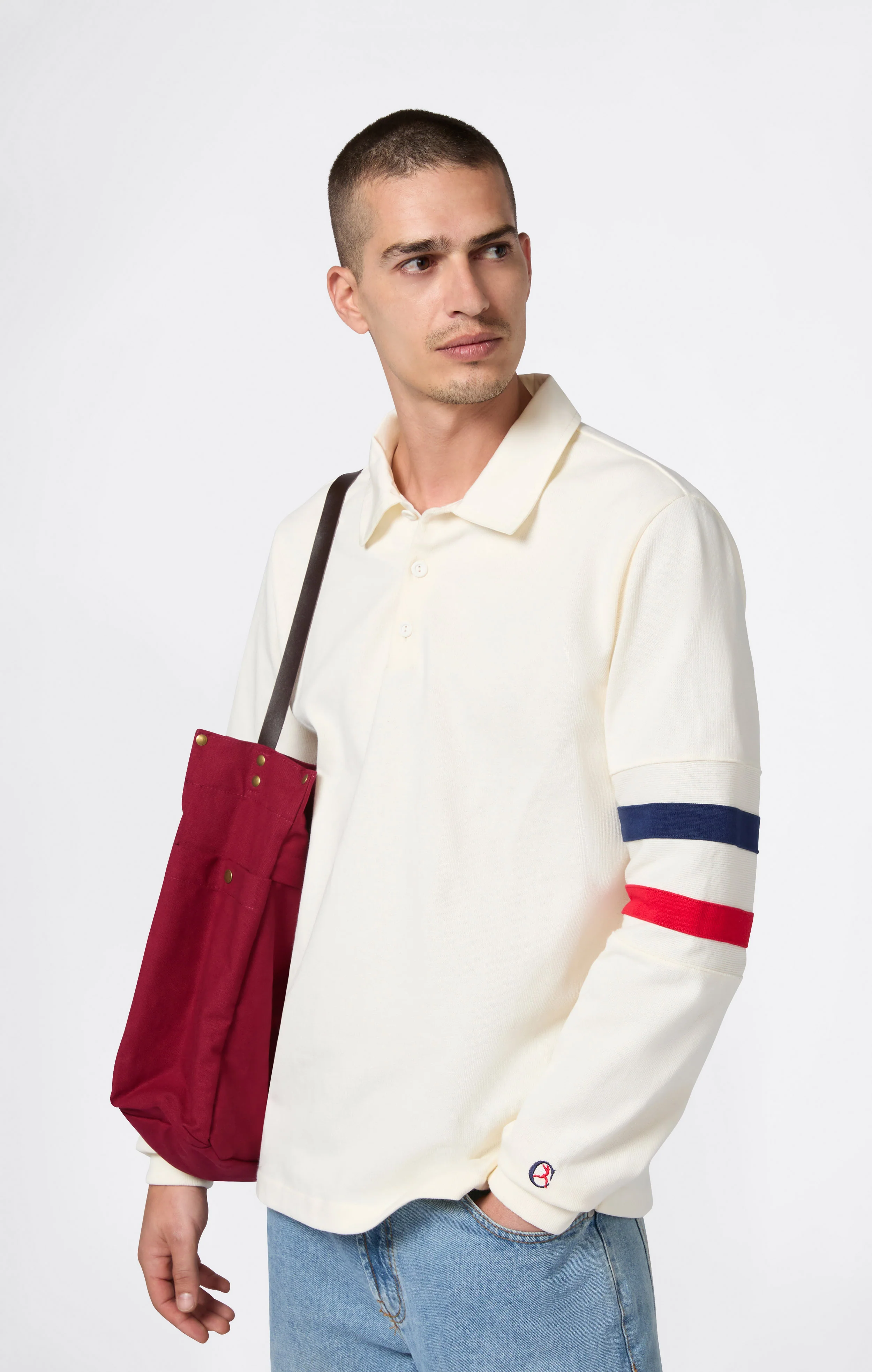 Men’s Long Sleeve Polo Index & Archives Island Trees - Image 5
