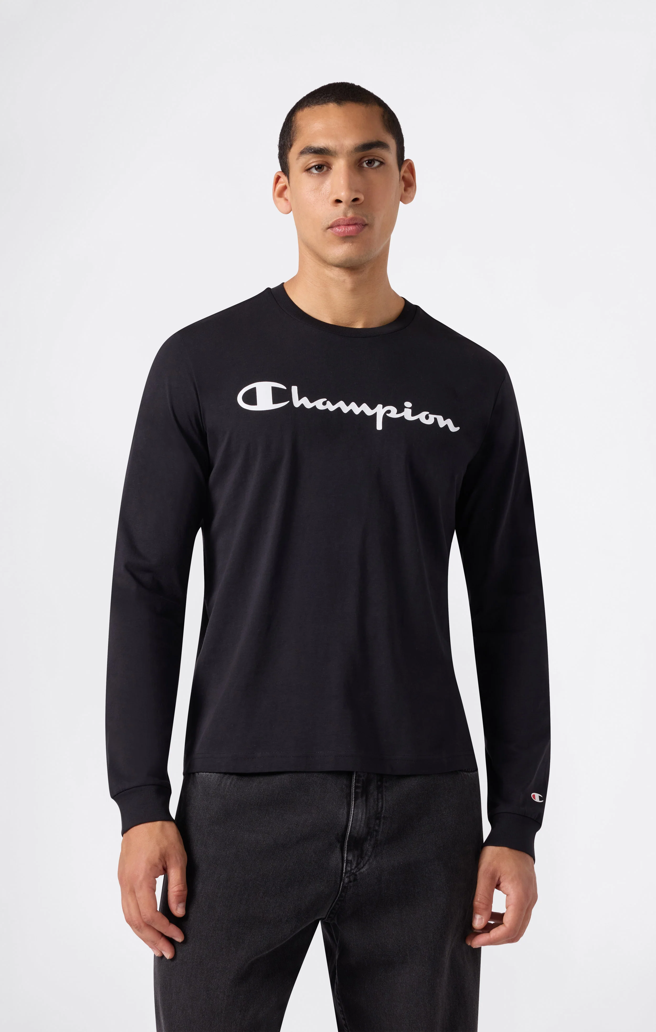 Men’s Long Sleeve T-Shirt Script Logo