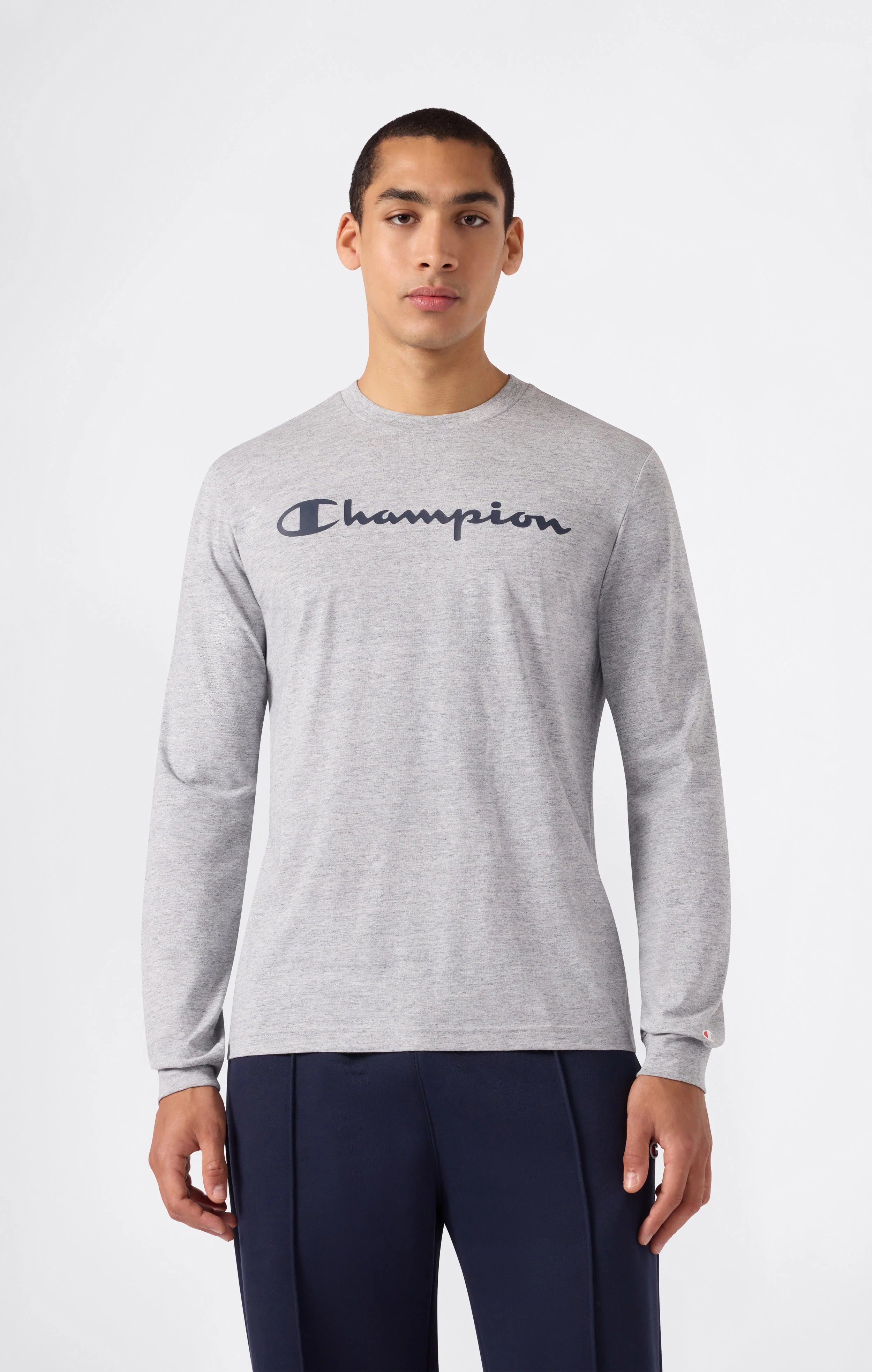 Men’s Long Sleeve T-Shirt Script Logo