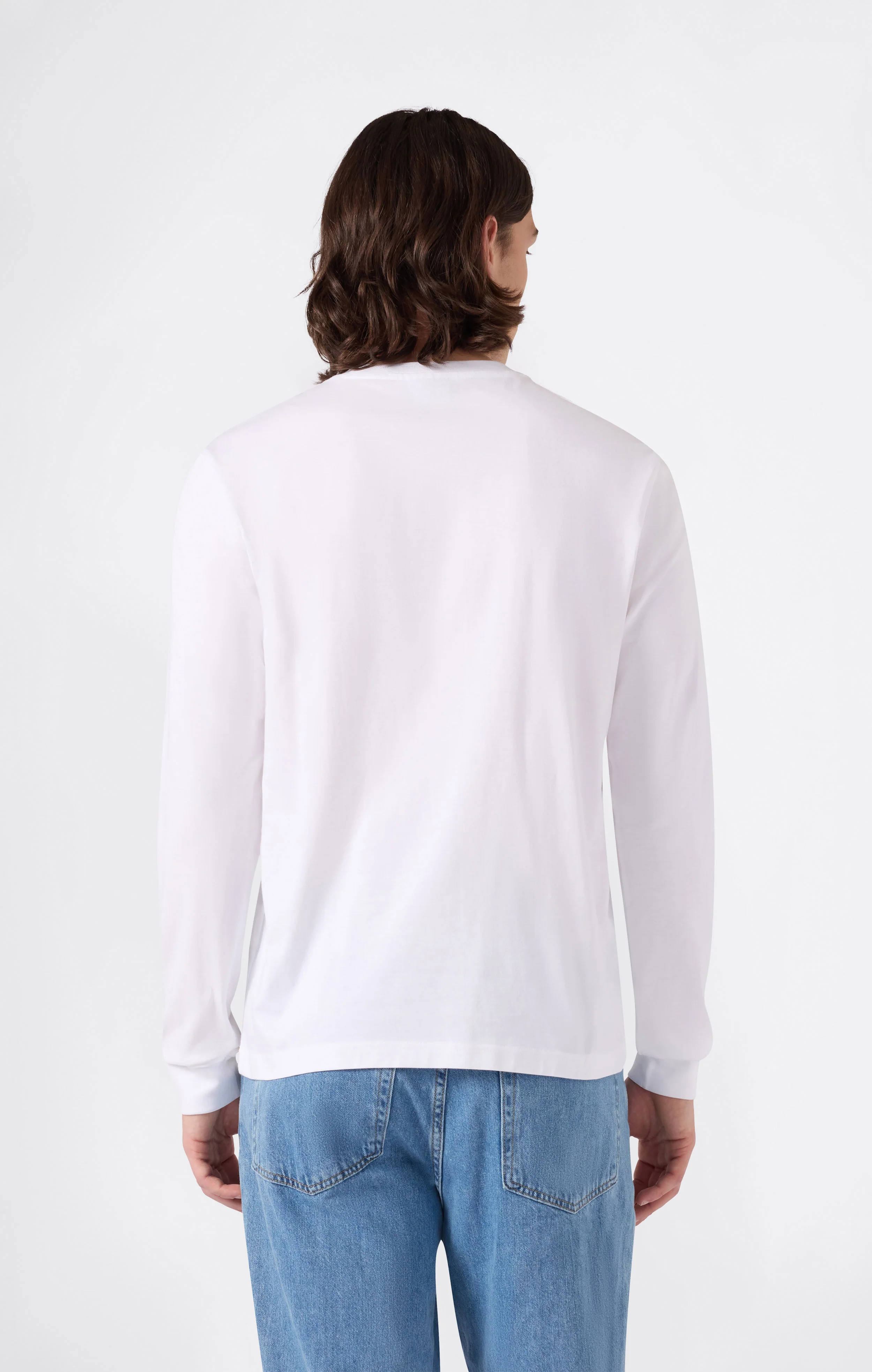 Men’s Long Sleeve T-Shirt Script Logo - Image 3