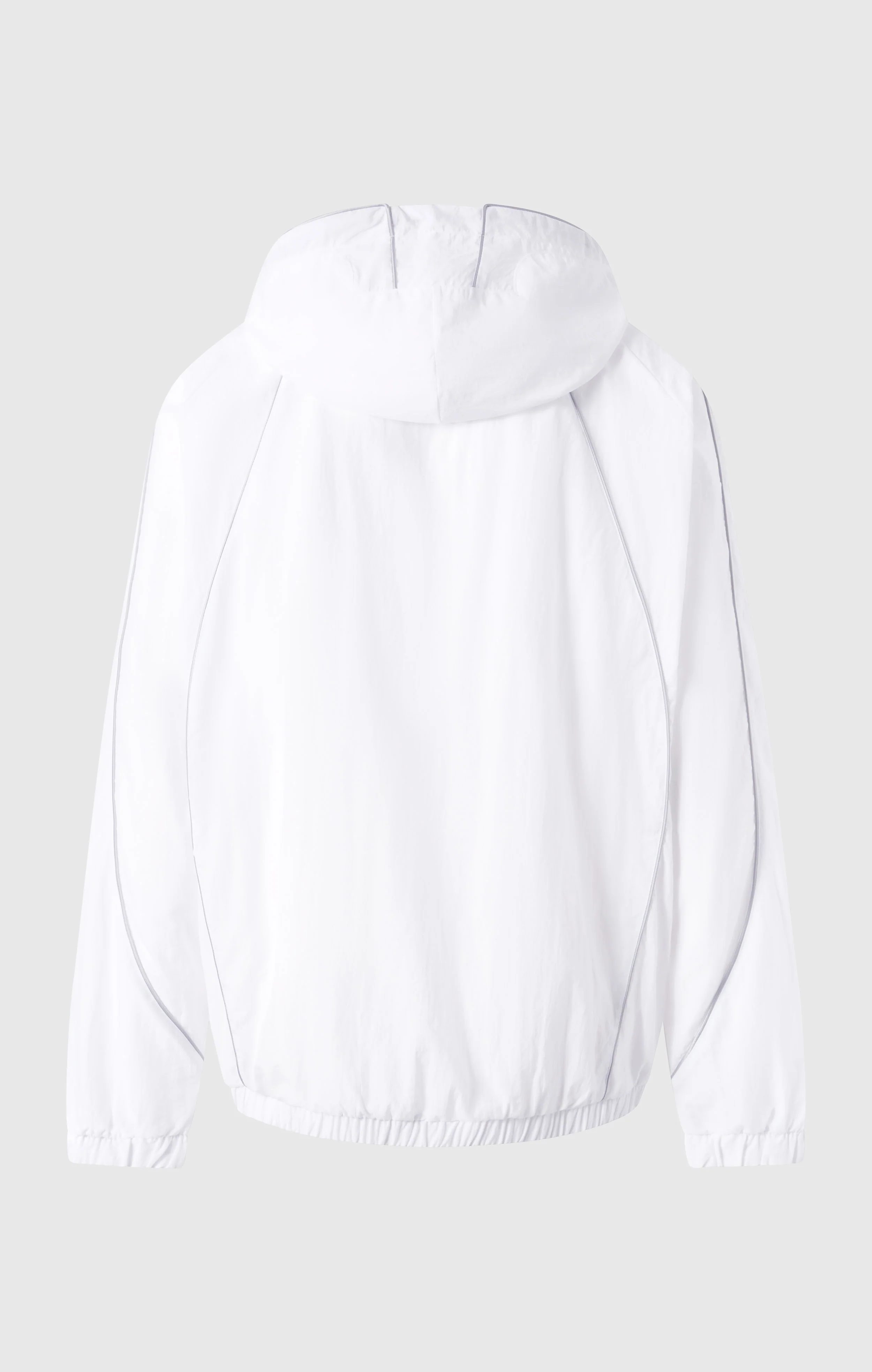Men’s Woven Nylon Full-Zip Hooded Track Top Loose Fit - Image 6