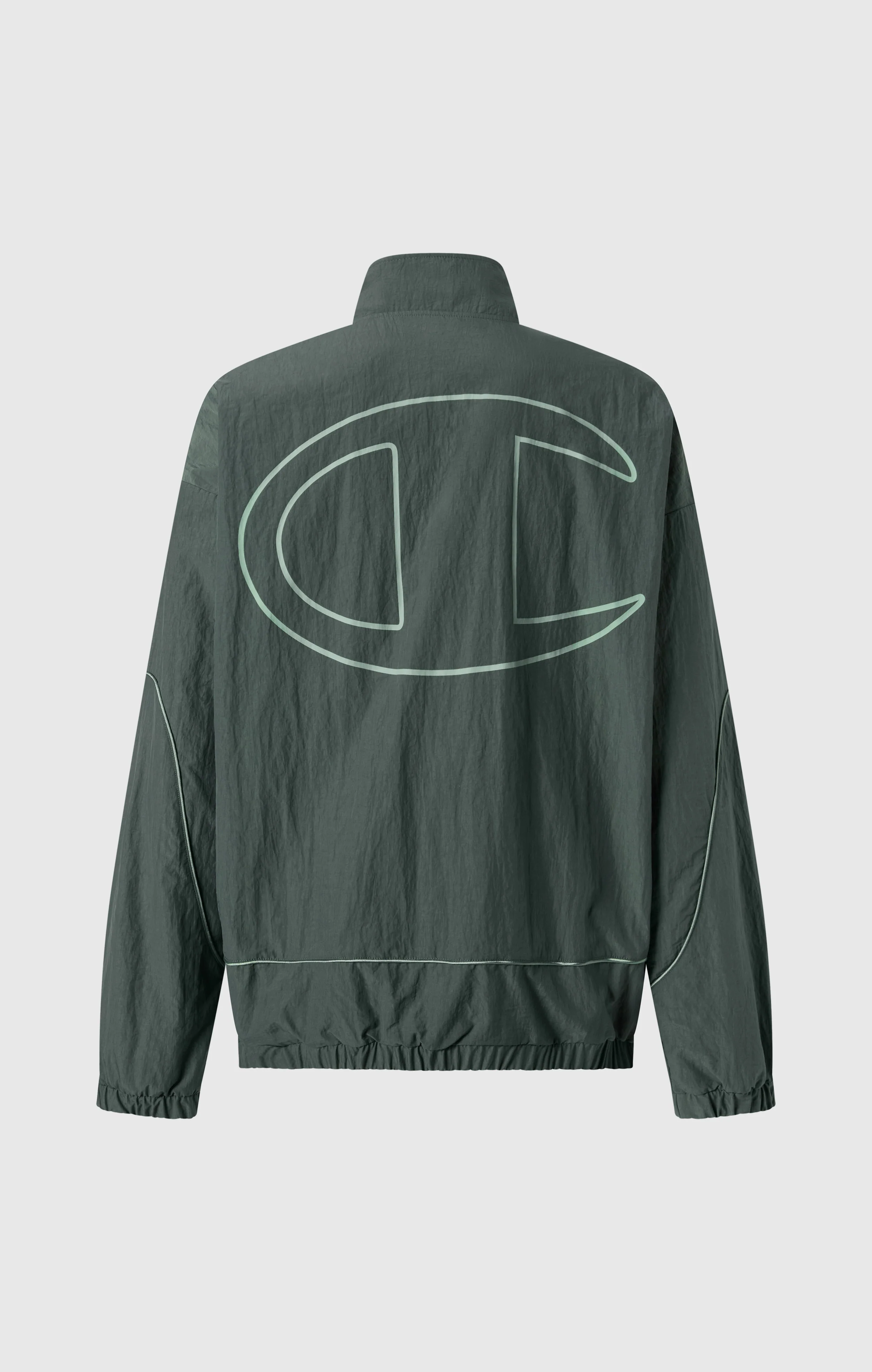 Men’s Woven Nylon Full-Zip Track Top Loose Fit - Image 6