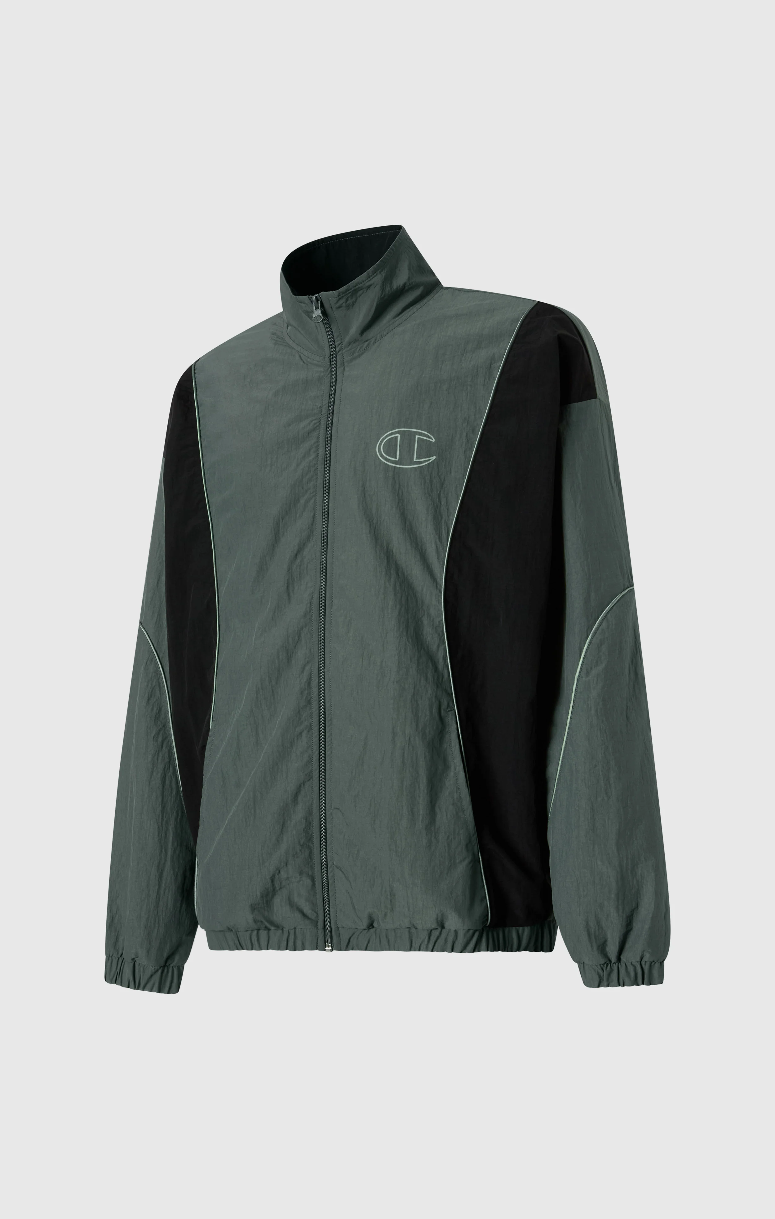 Men’s Woven Nylon Full-Zip Track Top Loose Fit - Image 7