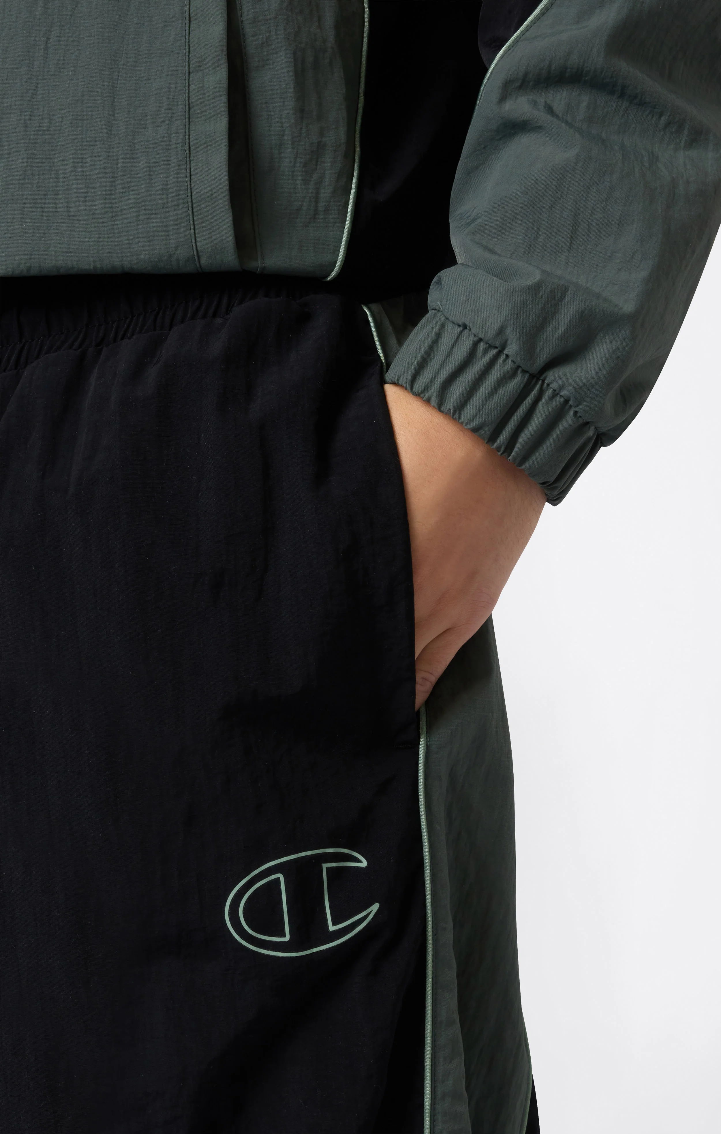 Men's Loose Fit Woven Nylon Pants - Image 2
