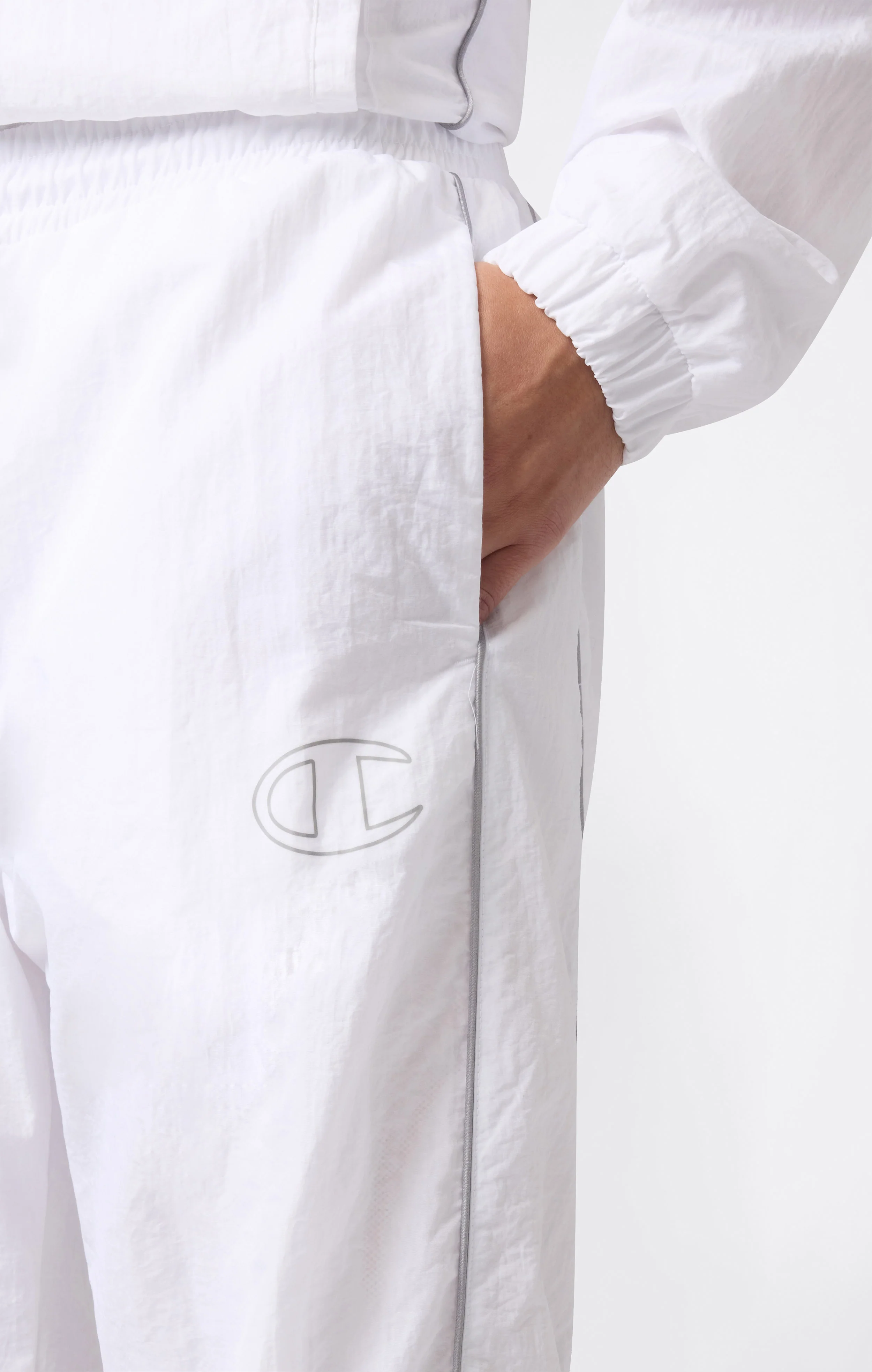 Men's Loose Fit Woven Nylon Pants - Image 2