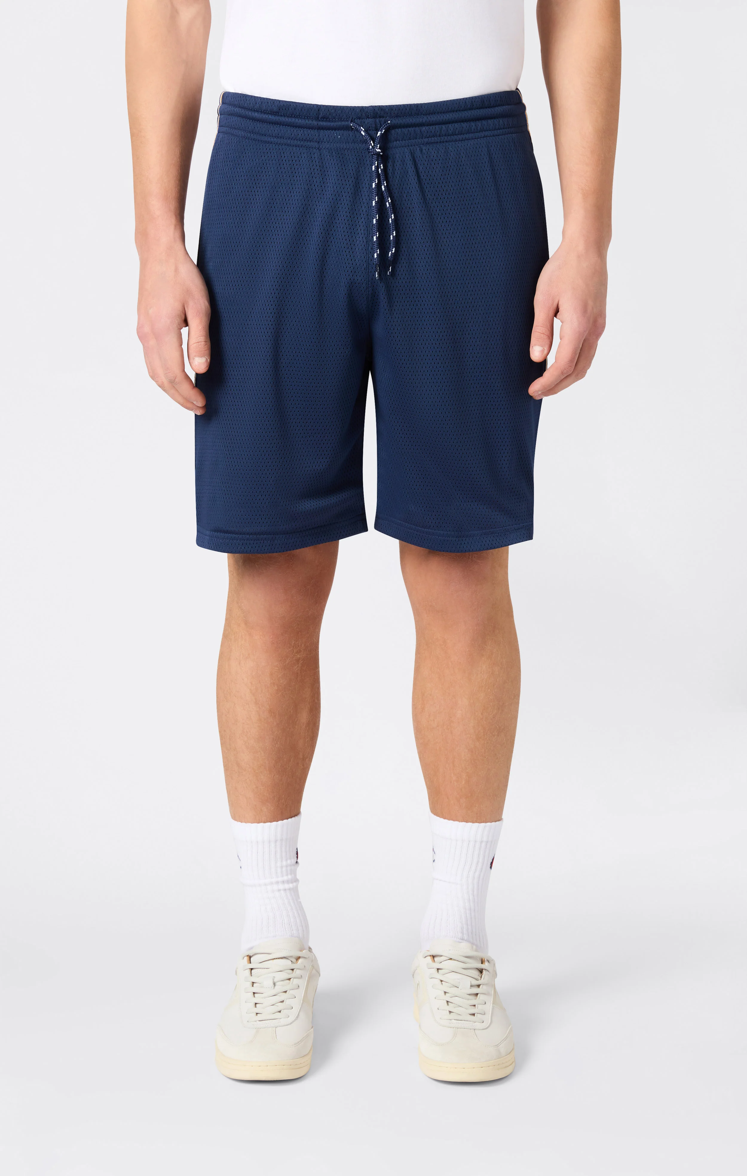 Men’s Mesh Tape Logo Bermuda Shorts