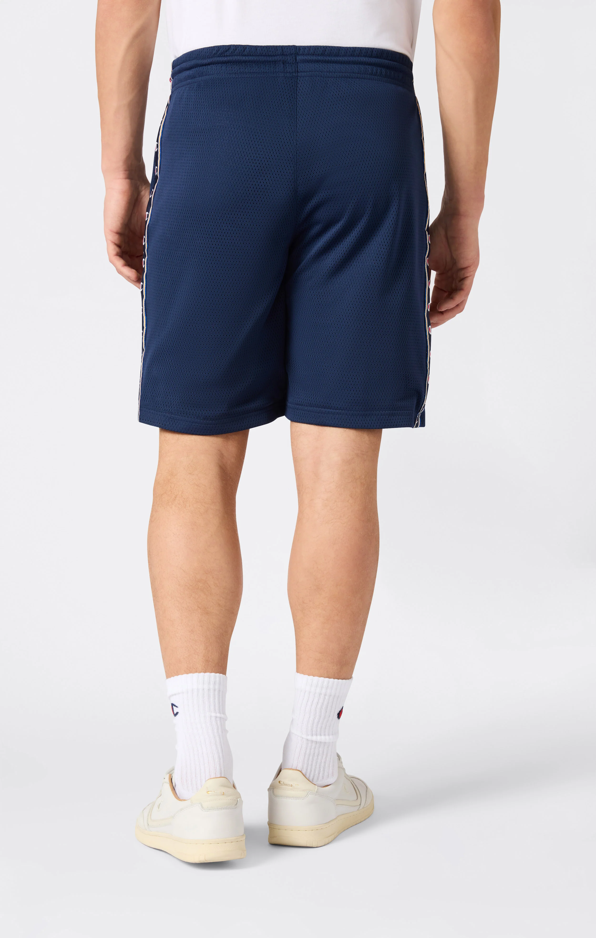 Men’s Mesh Tape Logo Bermuda Shorts - Image 3