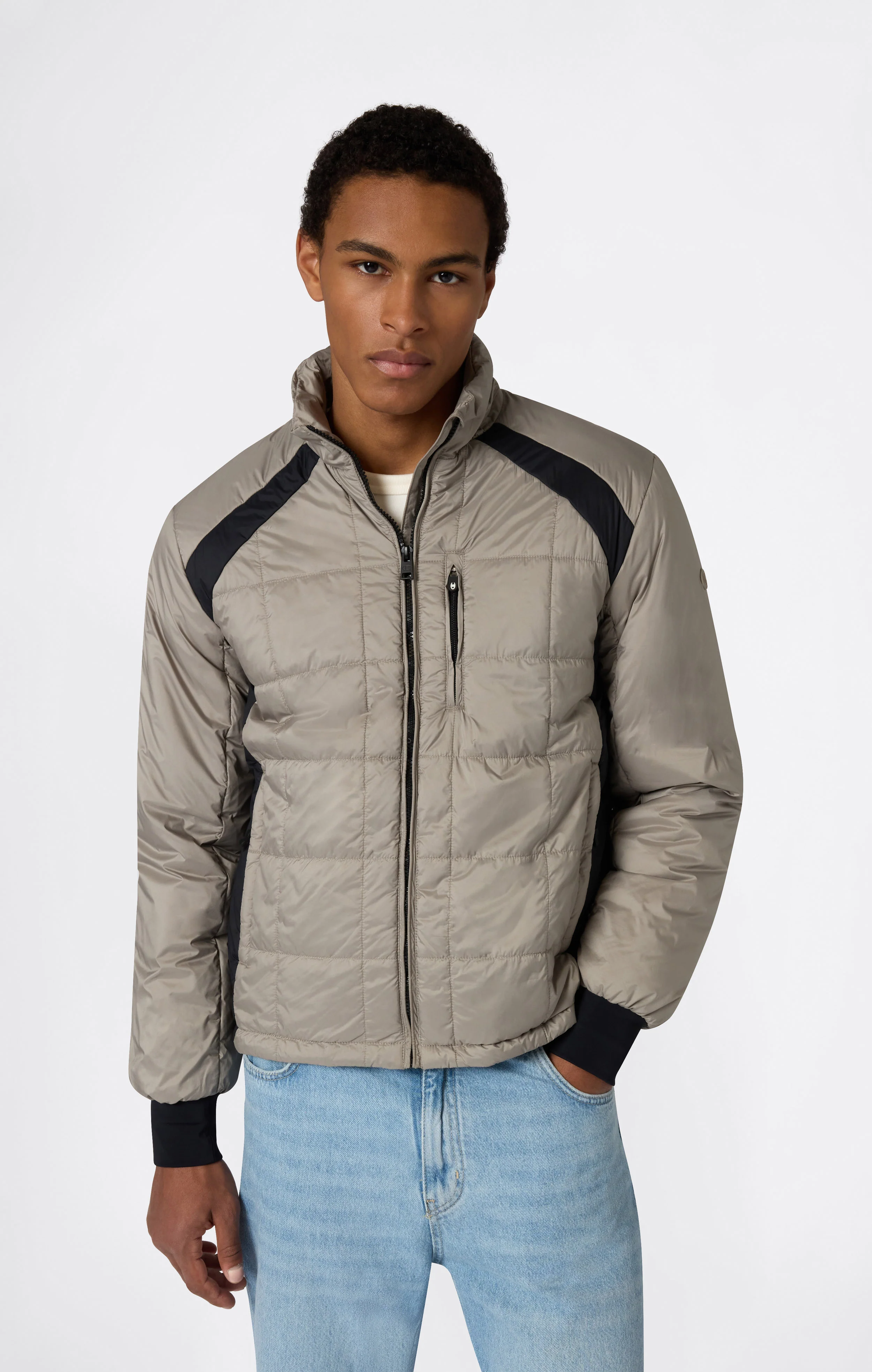 Men’s Padded Hooded Jacket with Full Zip