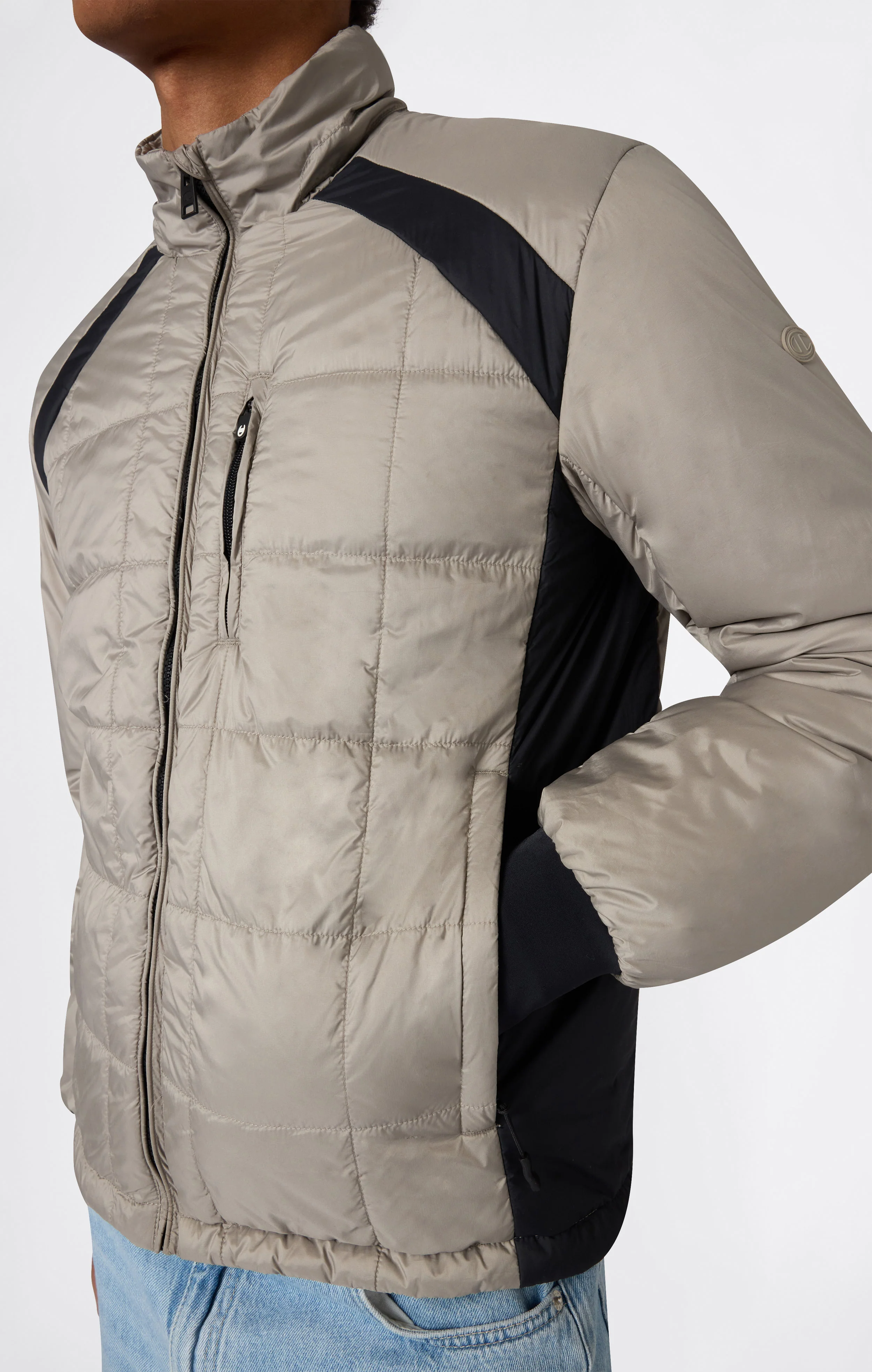 Men’s Padded Hooded Jacket with Full Zip - Image 2