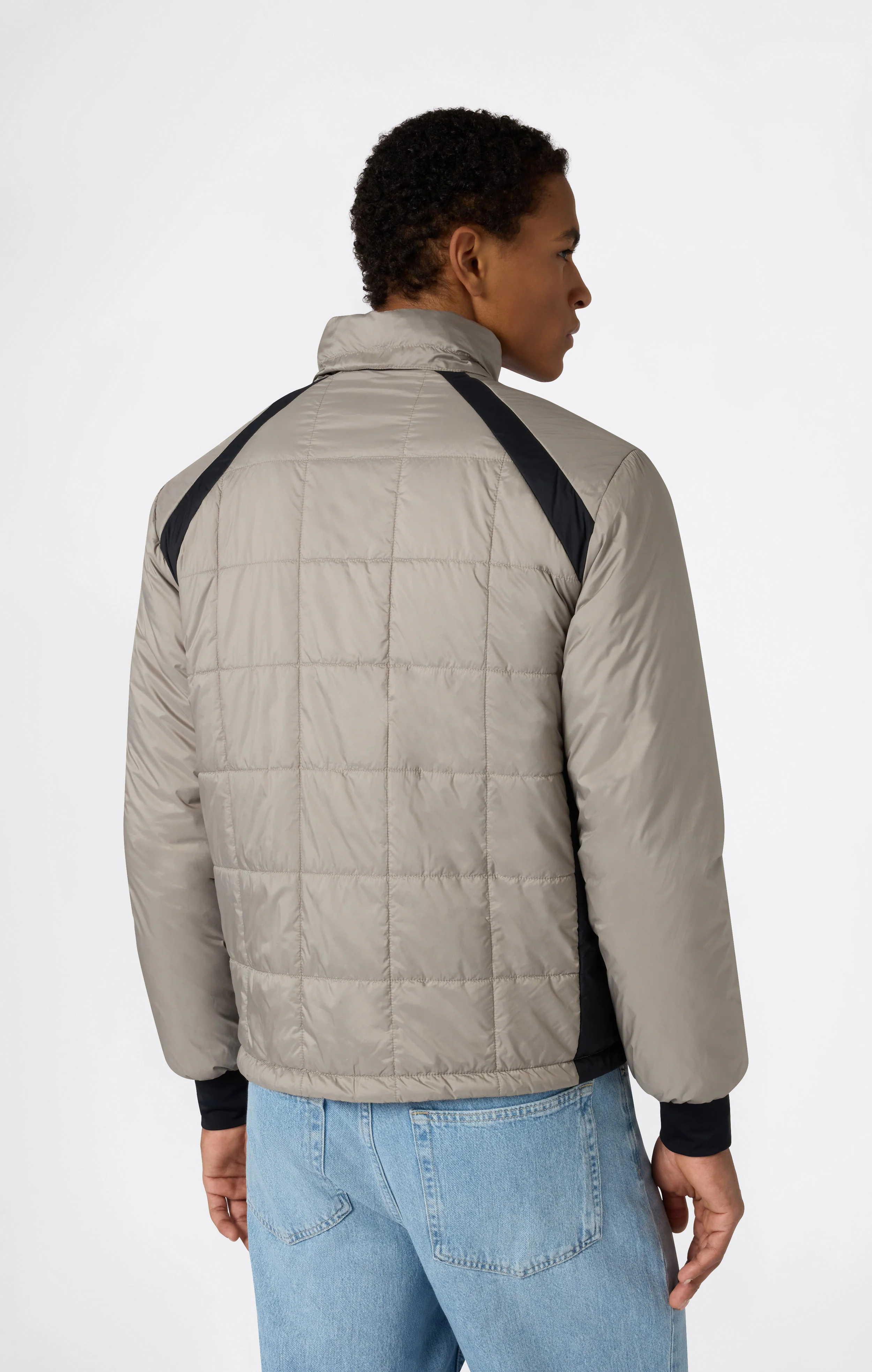 Men’s Padded Hooded Jacket with Full Zip - Image 3