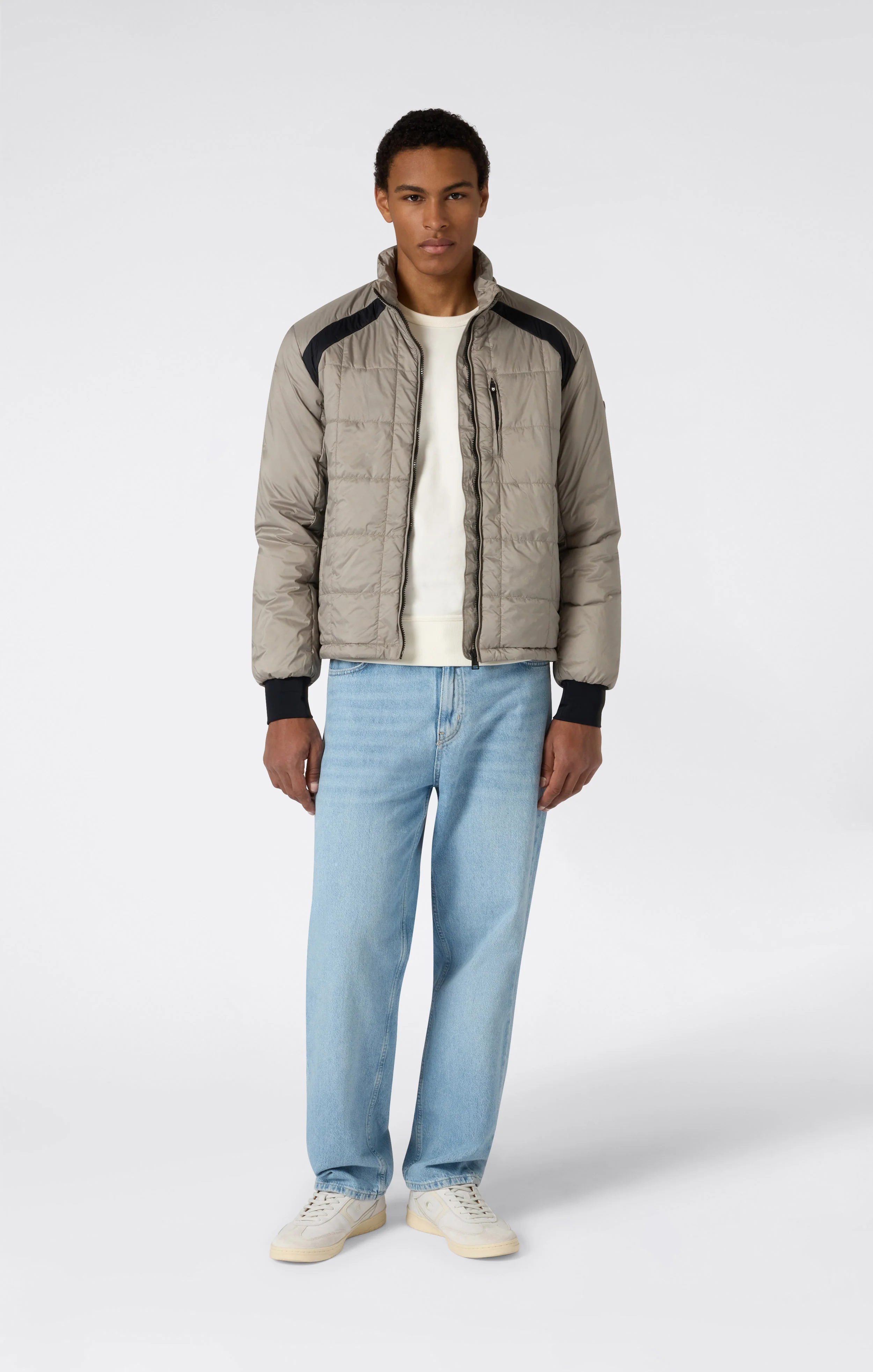 Men’s Padded Hooded Jacket with Full Zip - Image 4