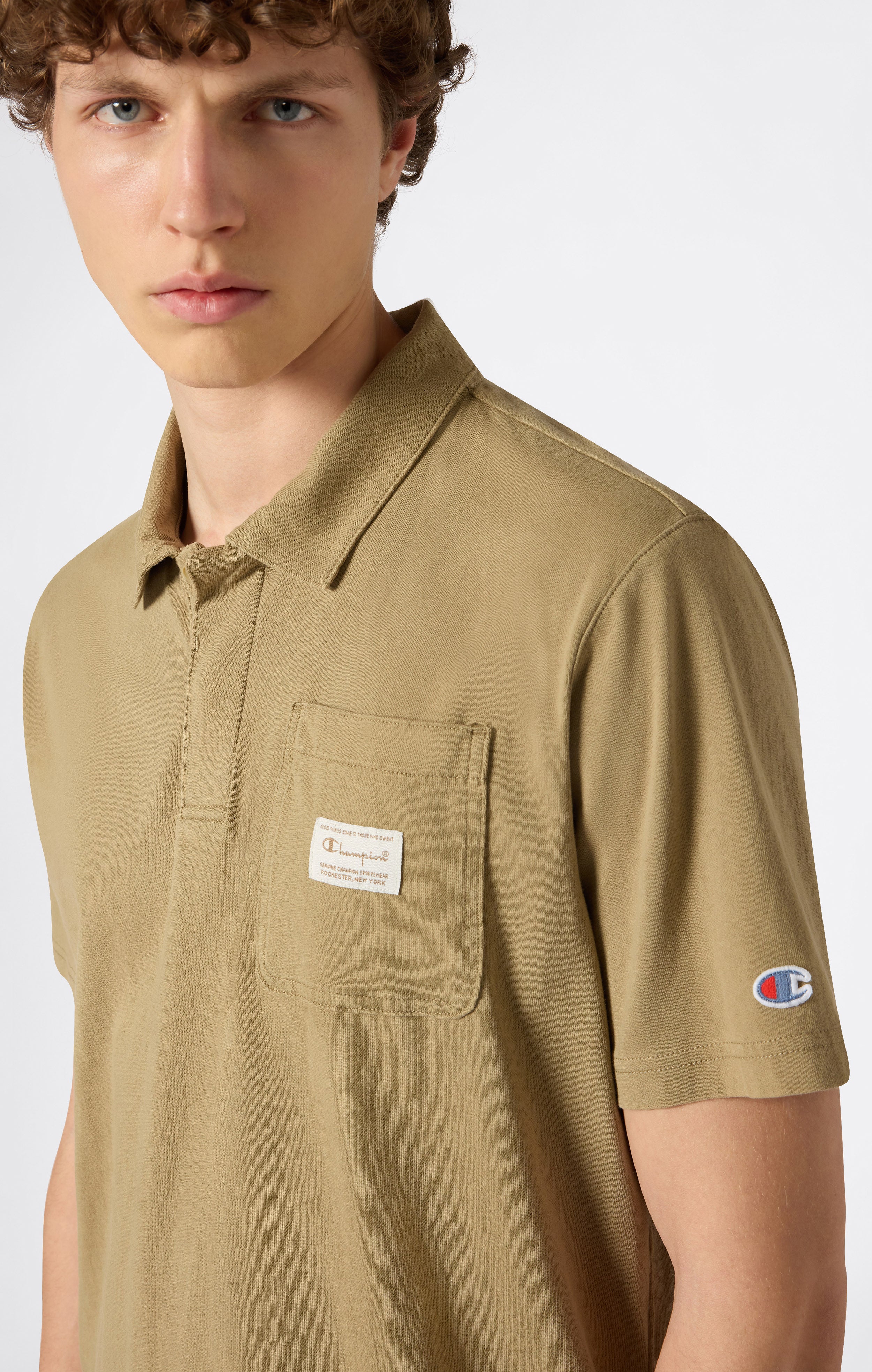 Men’s Polo with Chest Pocket - Image 3