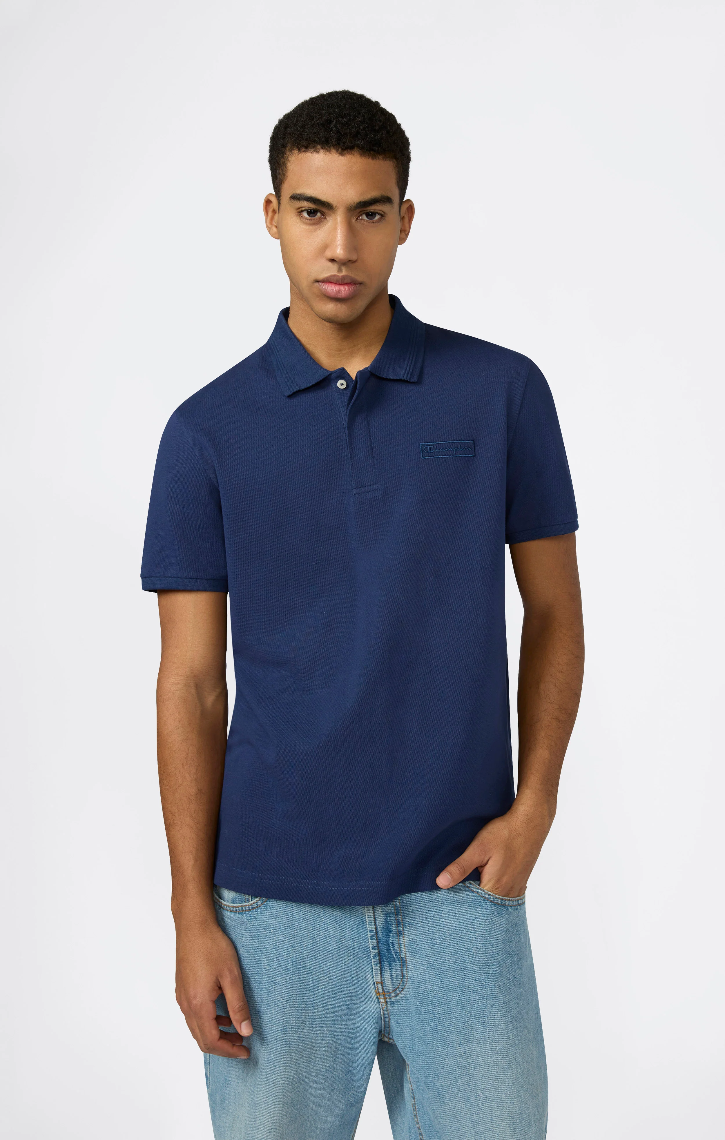 Men’s Polo with Embroidered Logo