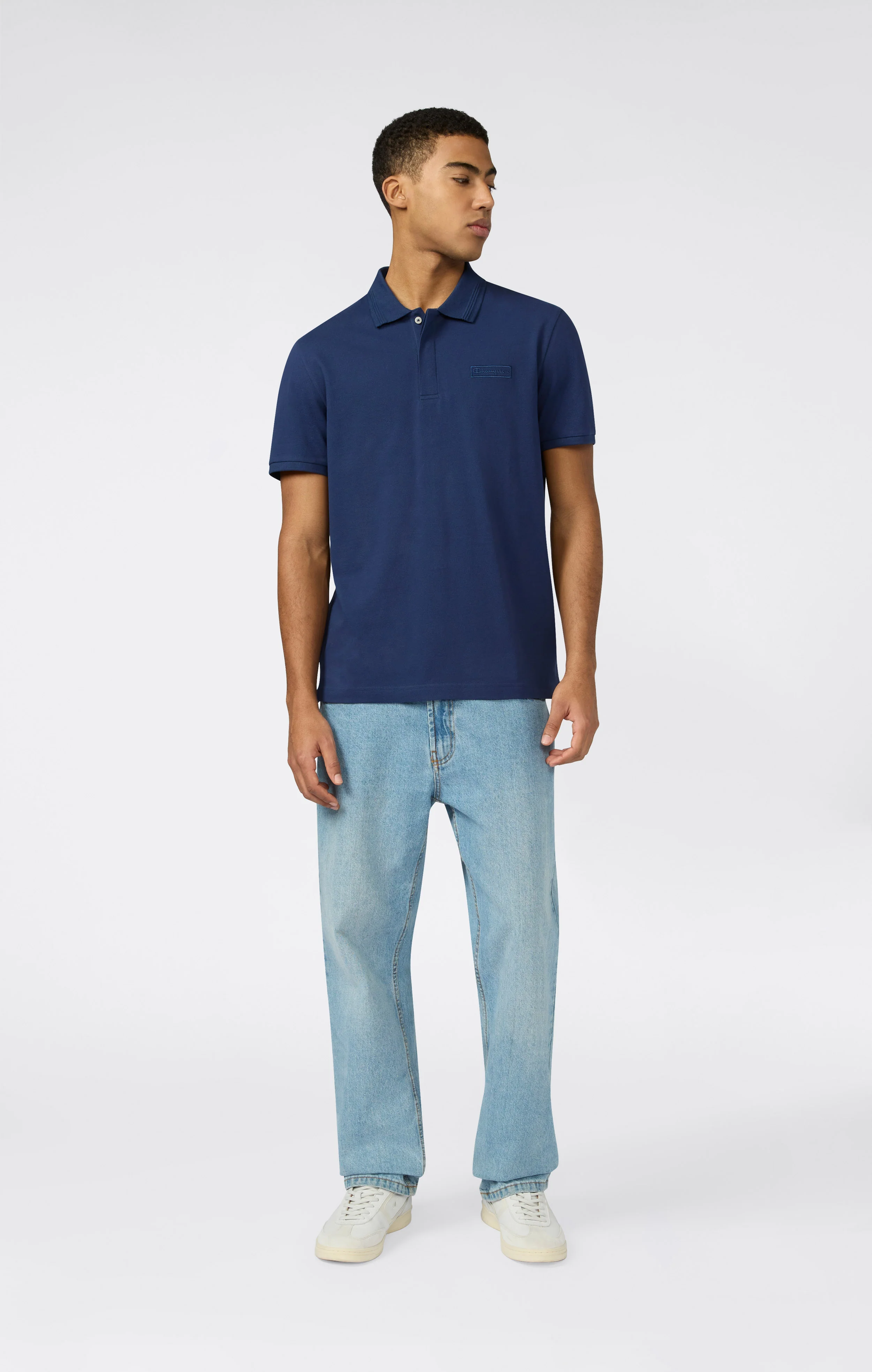 Men’s Polo with Embroidered Logo - Image 2