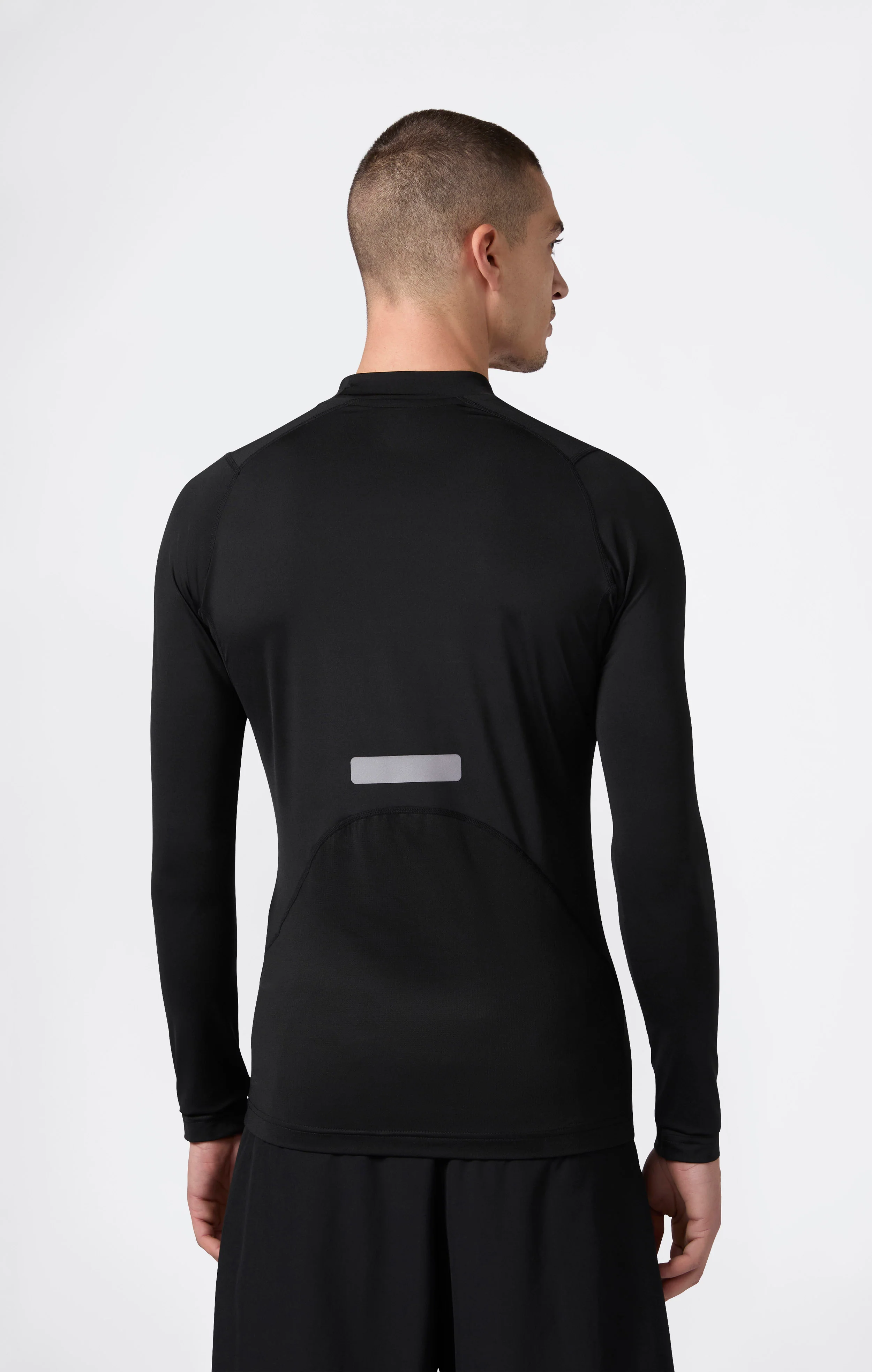 Men’s Quick Dry Mock Neck Long Sleeve T-Shirt - Image 5