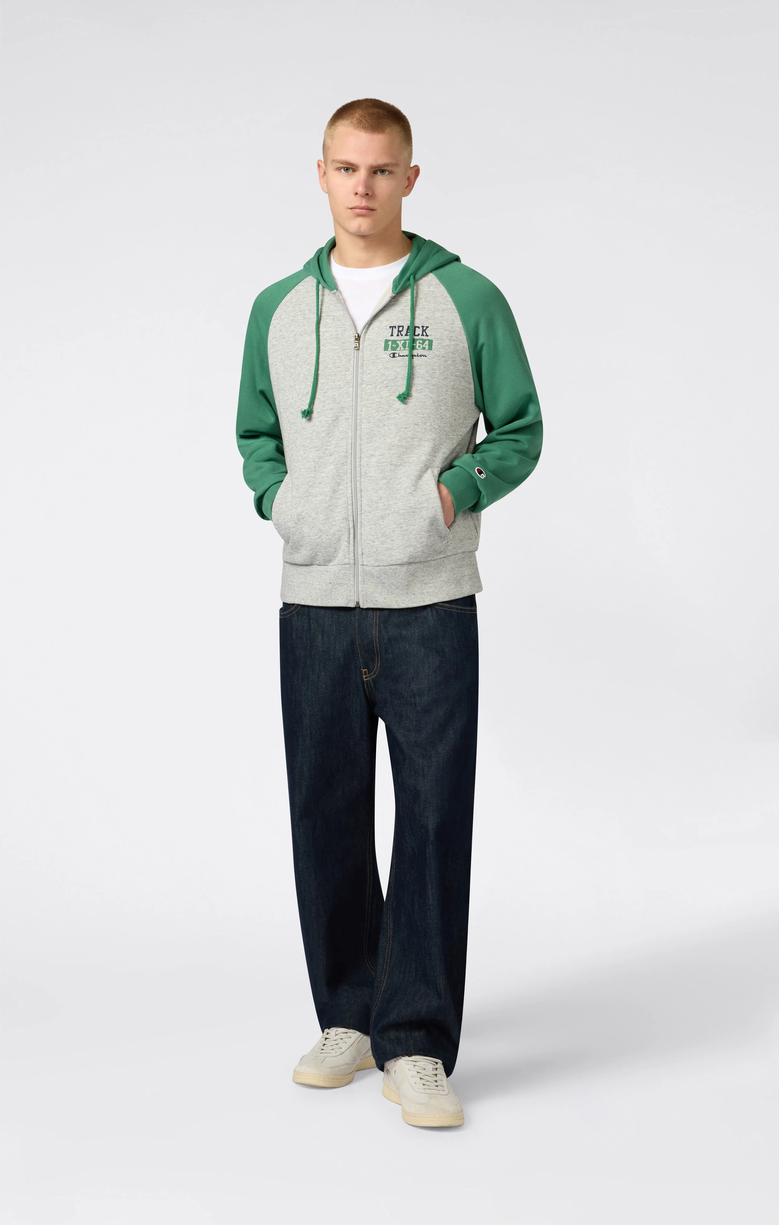 Men’s Relax Fit Full Zip Hooded Sweatshirt - Image 2