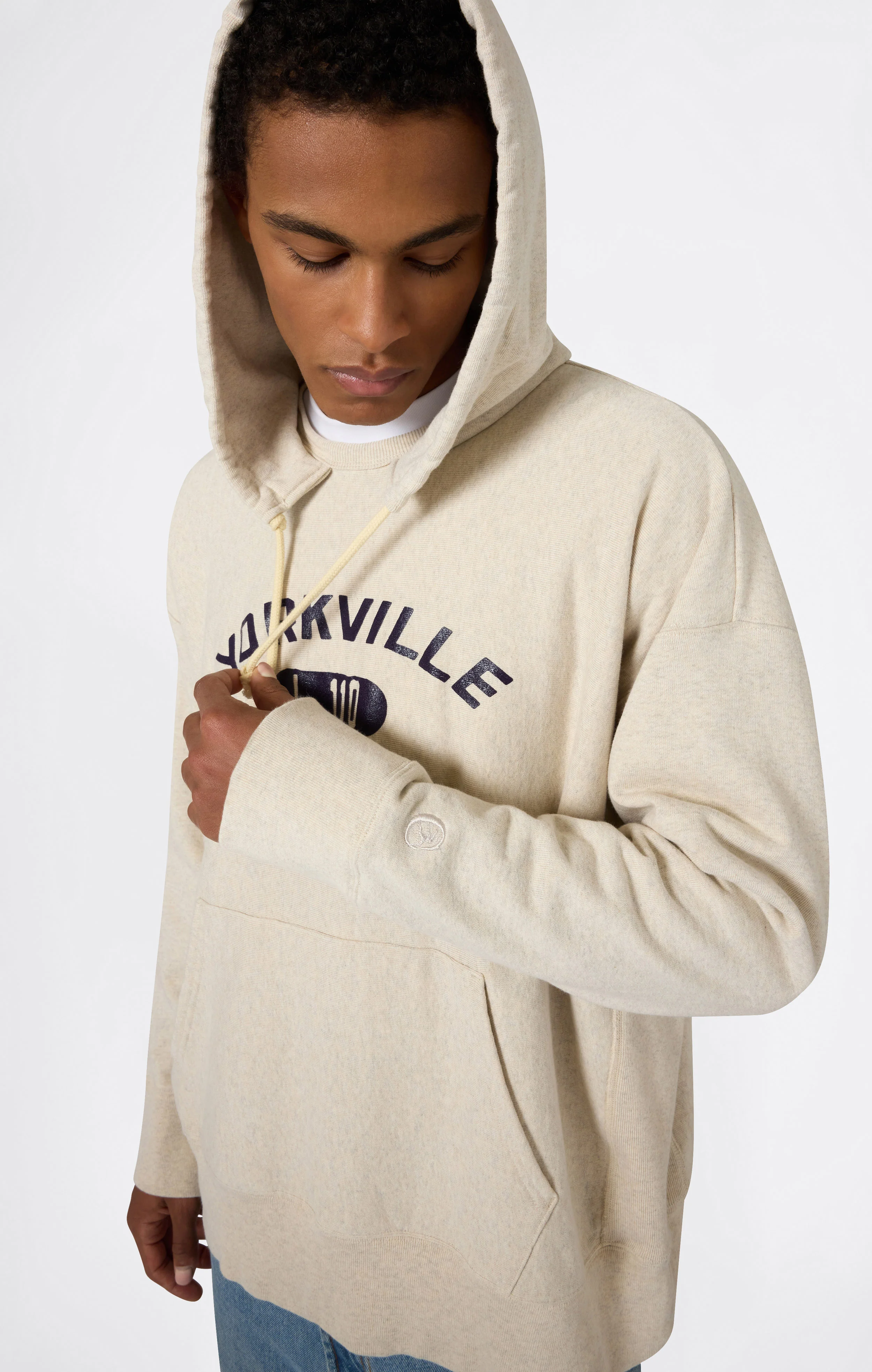 Men’s Reverse Weave Hooded Sweatshirt Time Capsule - Image 2