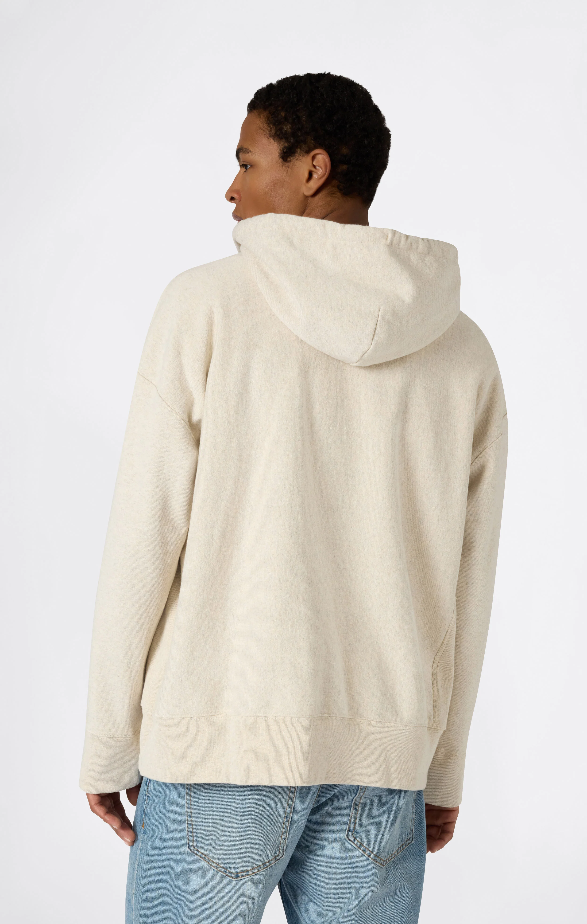 Men’s Reverse Weave Hooded Sweatshirt Time Capsule - Image 3