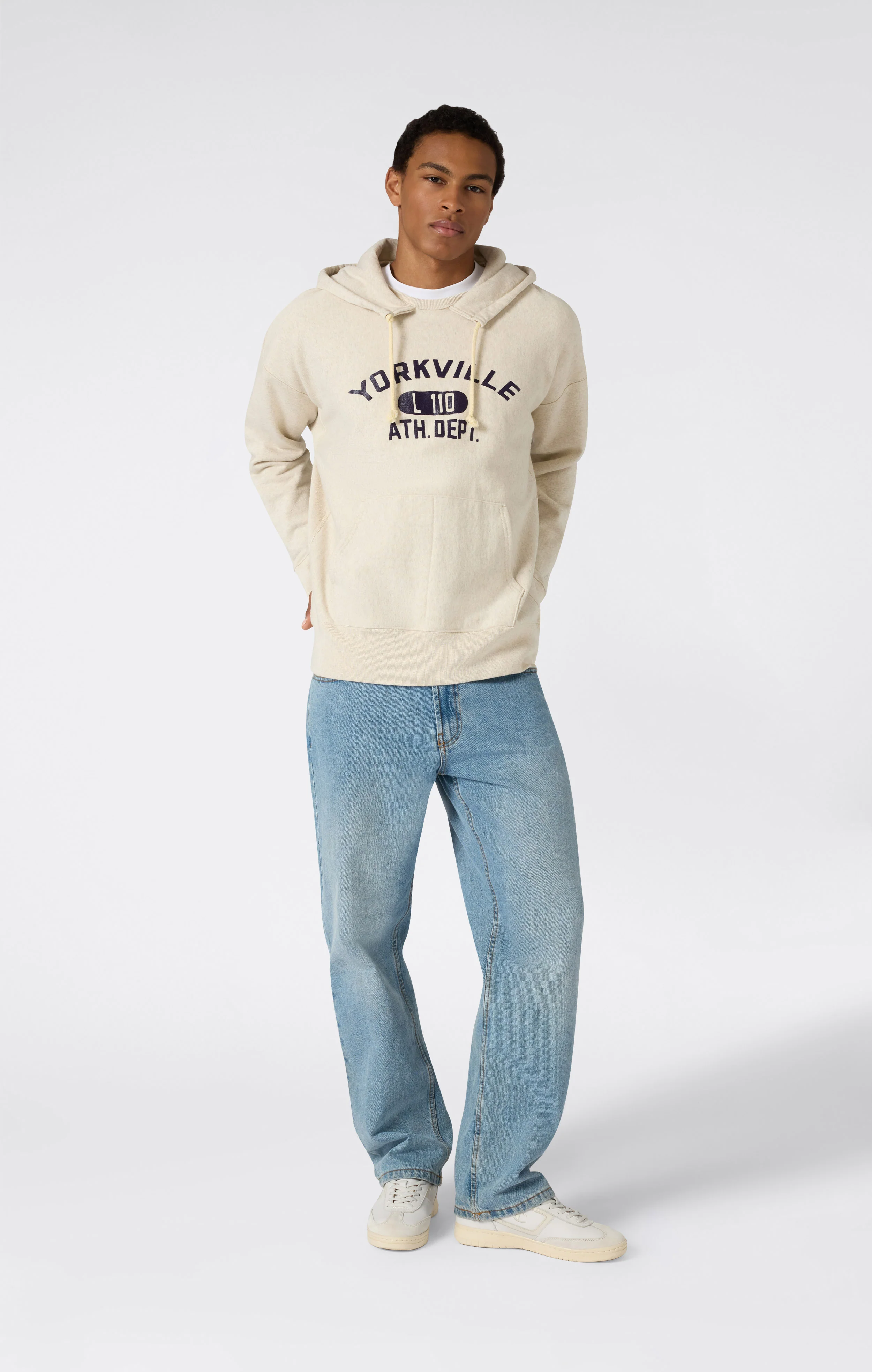 Men’s Reverse Weave Hooded Sweatshirt Time Capsule - Image 4