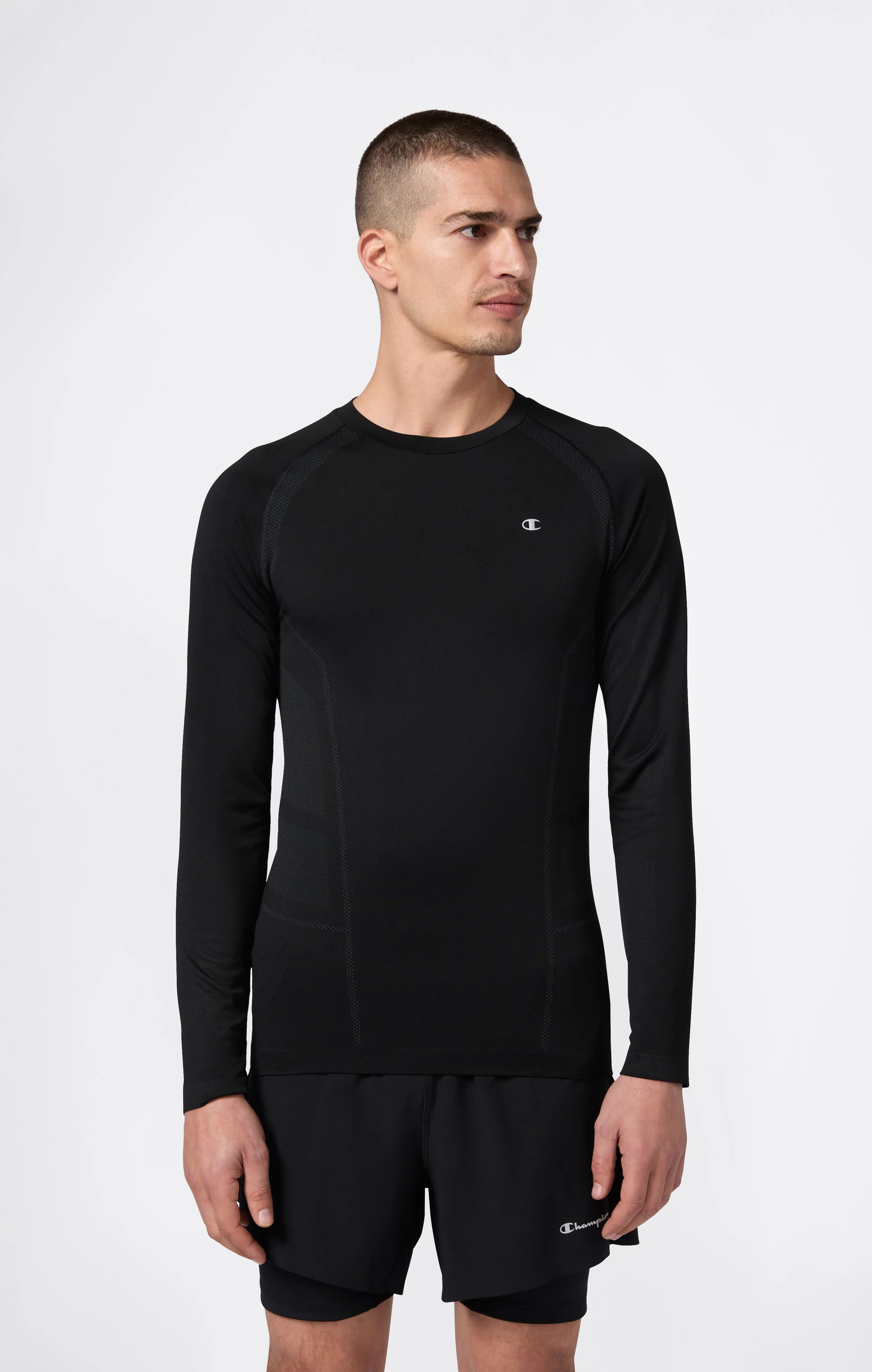 Men’s Seamless Quick Dry Long Sleeve T-Shirt - Image 2