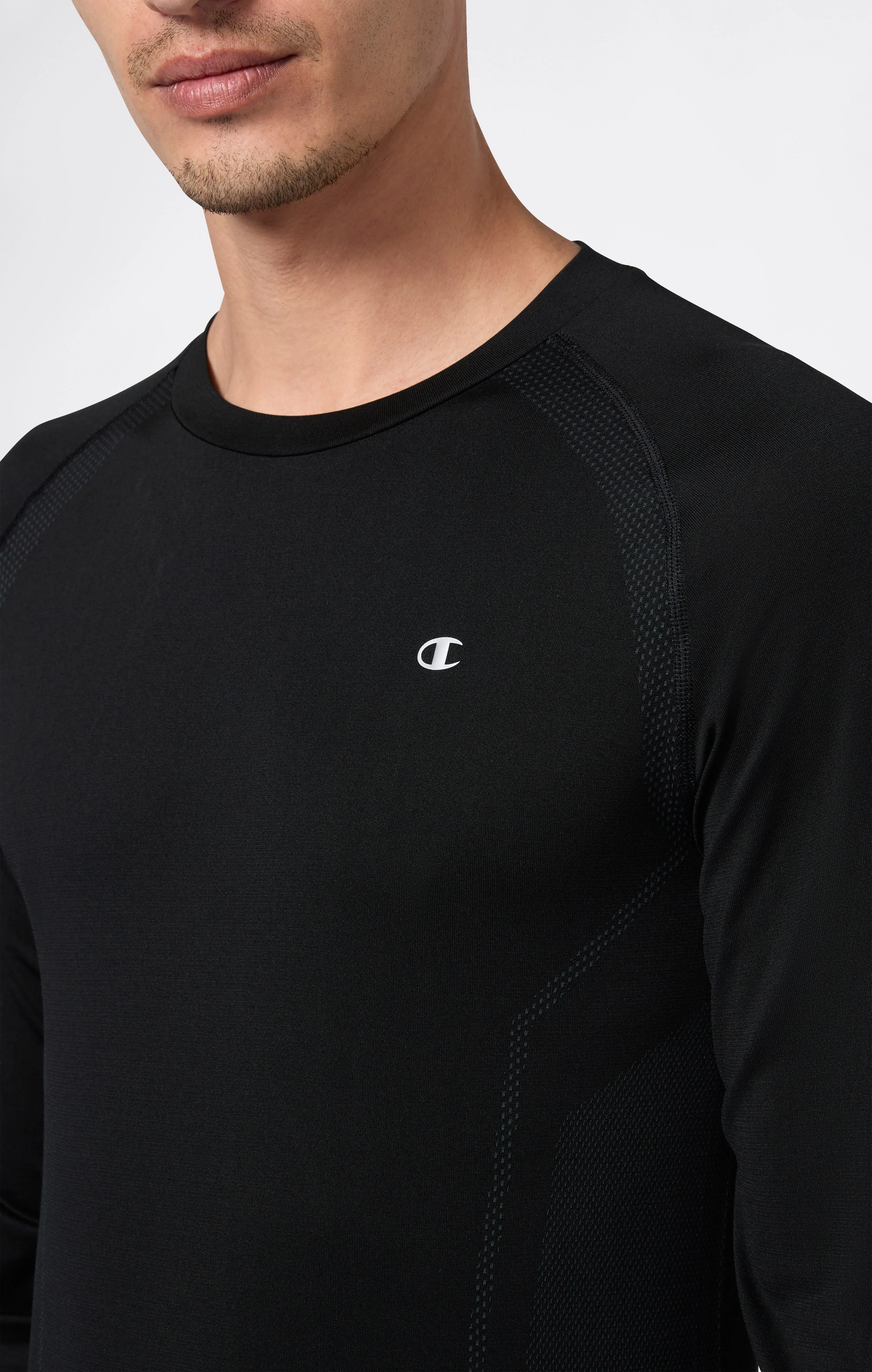 Men’s Seamless Quick Dry Long Sleeve T-Shirt - Image 3