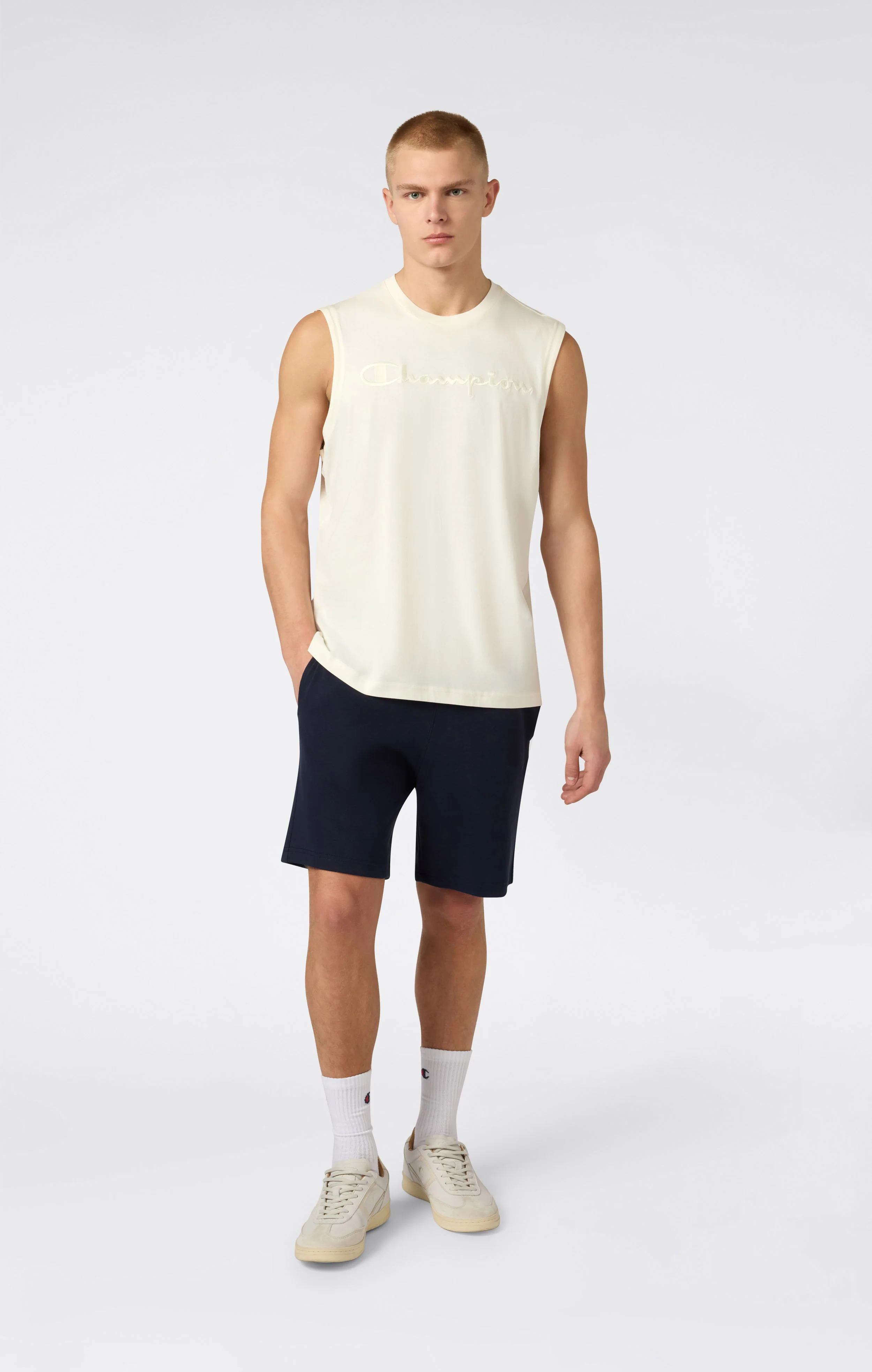 Men’s Tank Top with Maxi Embroidery Logo Icons - Image 2